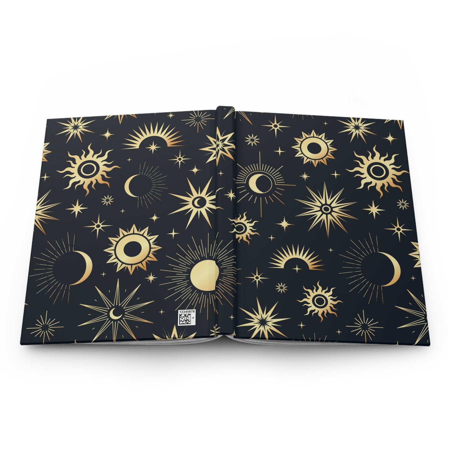 Celestial Hardcover Journal, 150 Lined Pages, Galaxy Moon and Stars Notebook, Aesthetic Stationery Gift for Writers, Students & Dreamers