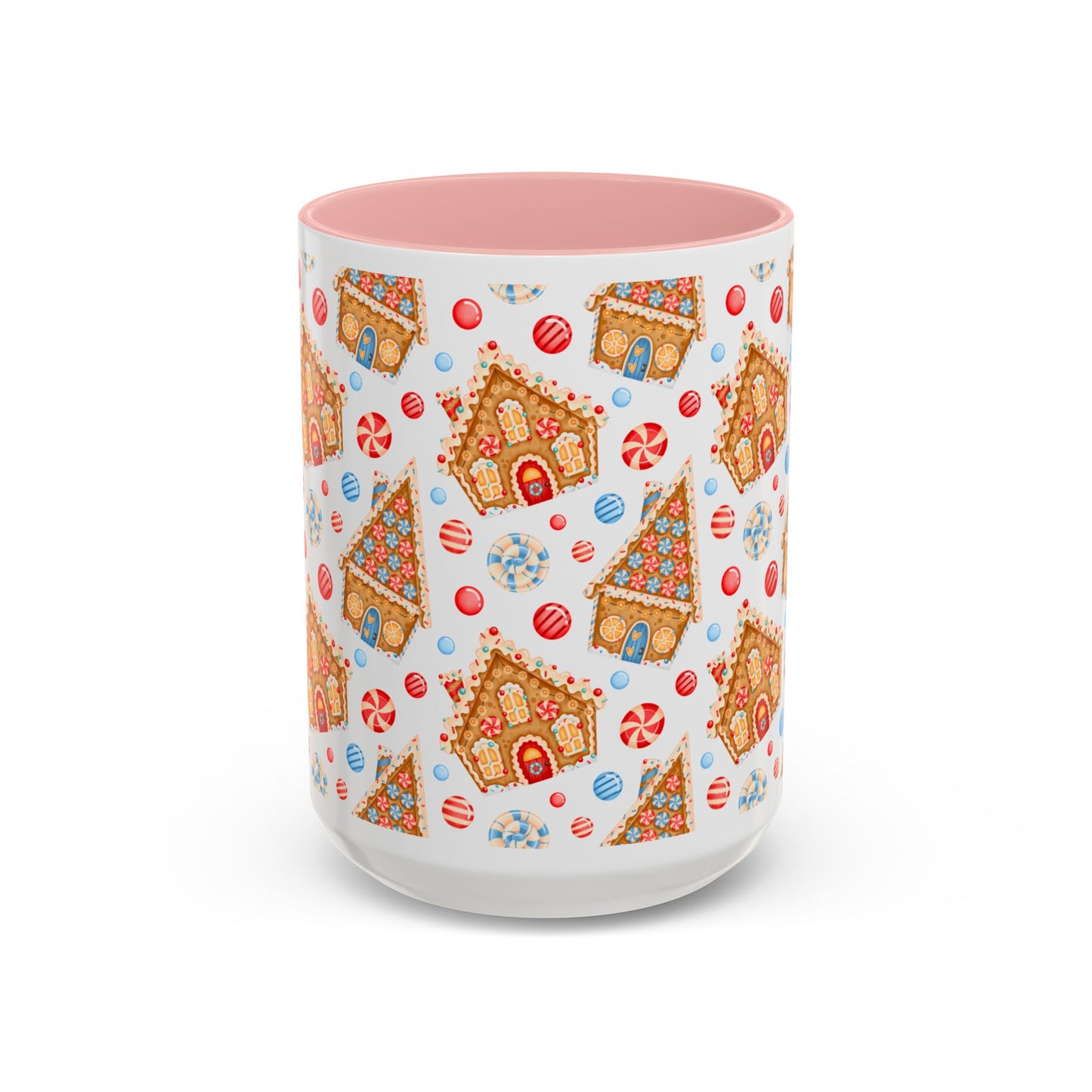 Gingerbread House Ceramic Mug – Festive Christmas Coffee Cup (11oz & 15oz, Multiple Colors)