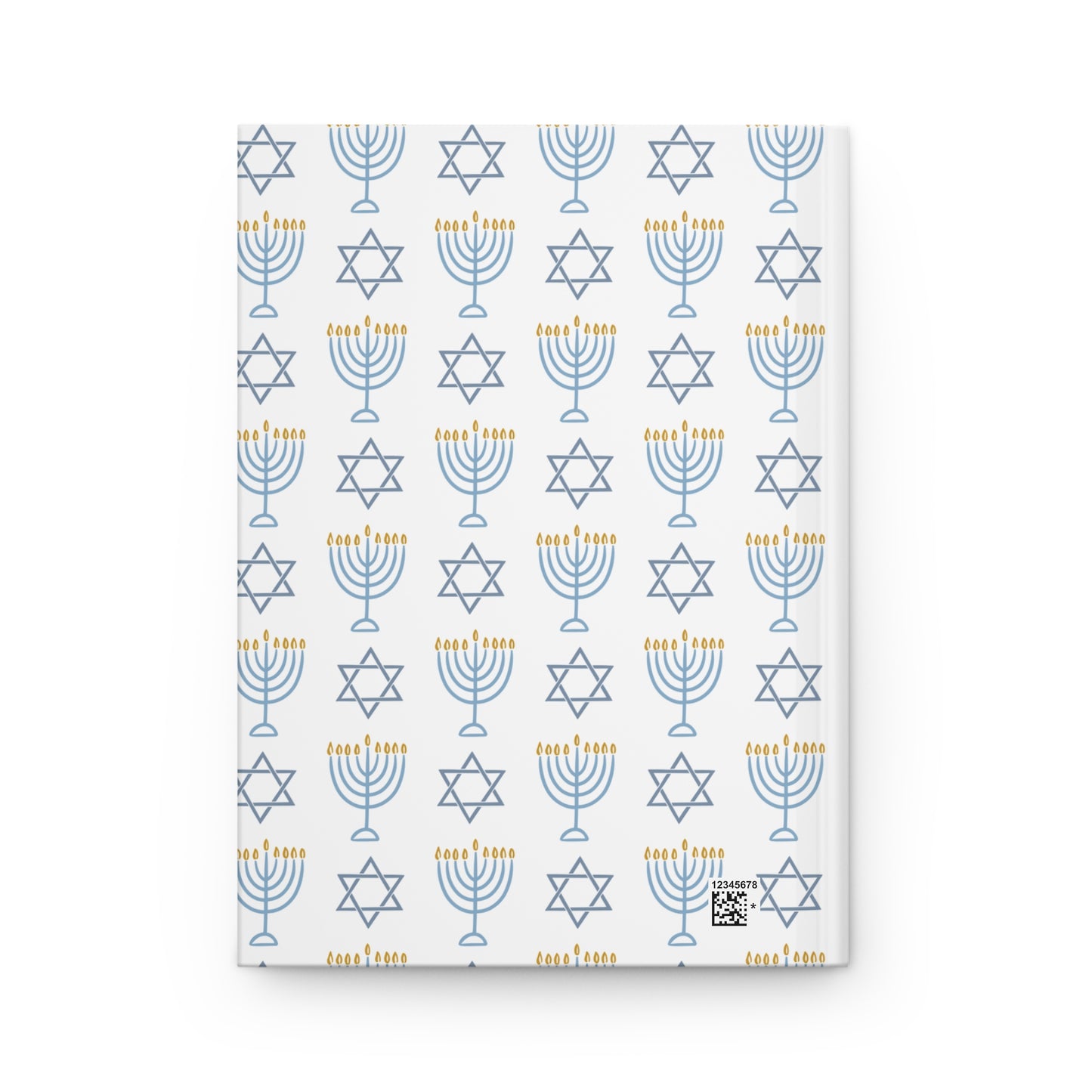 Hanukkah Hardcover Journal | Matte Finish | Jewish Gift Idea | Holiday Notebook | Celebration Journal | Menorah Design