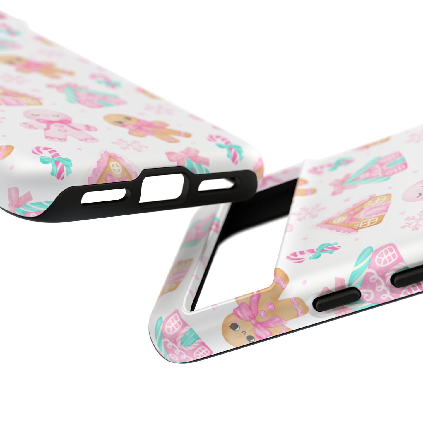 Gingerbread House & Candy Cane Phone Case – Cute Holiday Cover for iPhone, Samsung & Pixel
