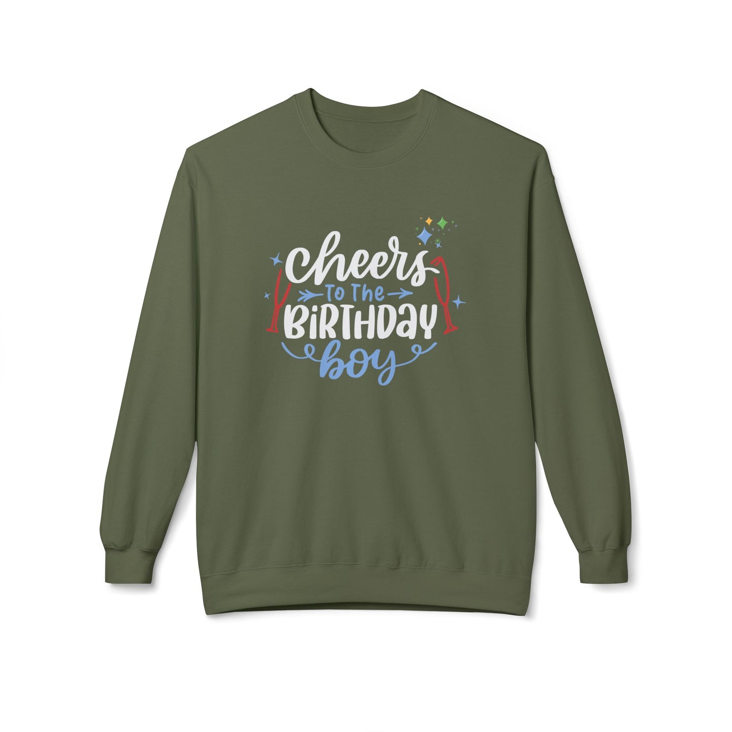 Cheers to the Birthday Boy Sweatshirt Men's Birthday Crewneck, Funny Birthday Gift for Him, Party Pullover, Celebration Outfit