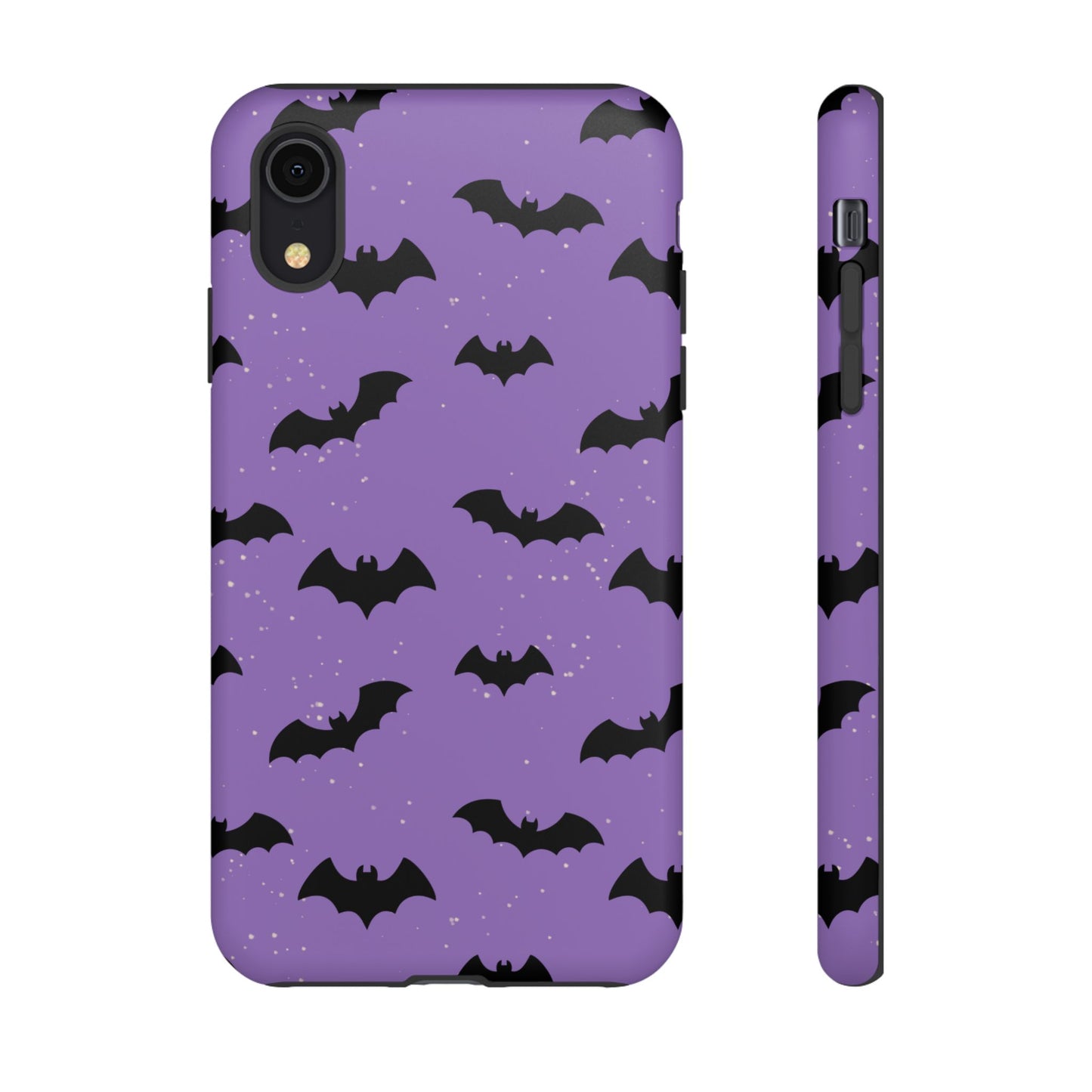 Halloween Bat Phone Case, Cute Purple Bat Phone Cover, Tough Cell Phone Case, Gothic Design, Spooky Gift, Fall Decor