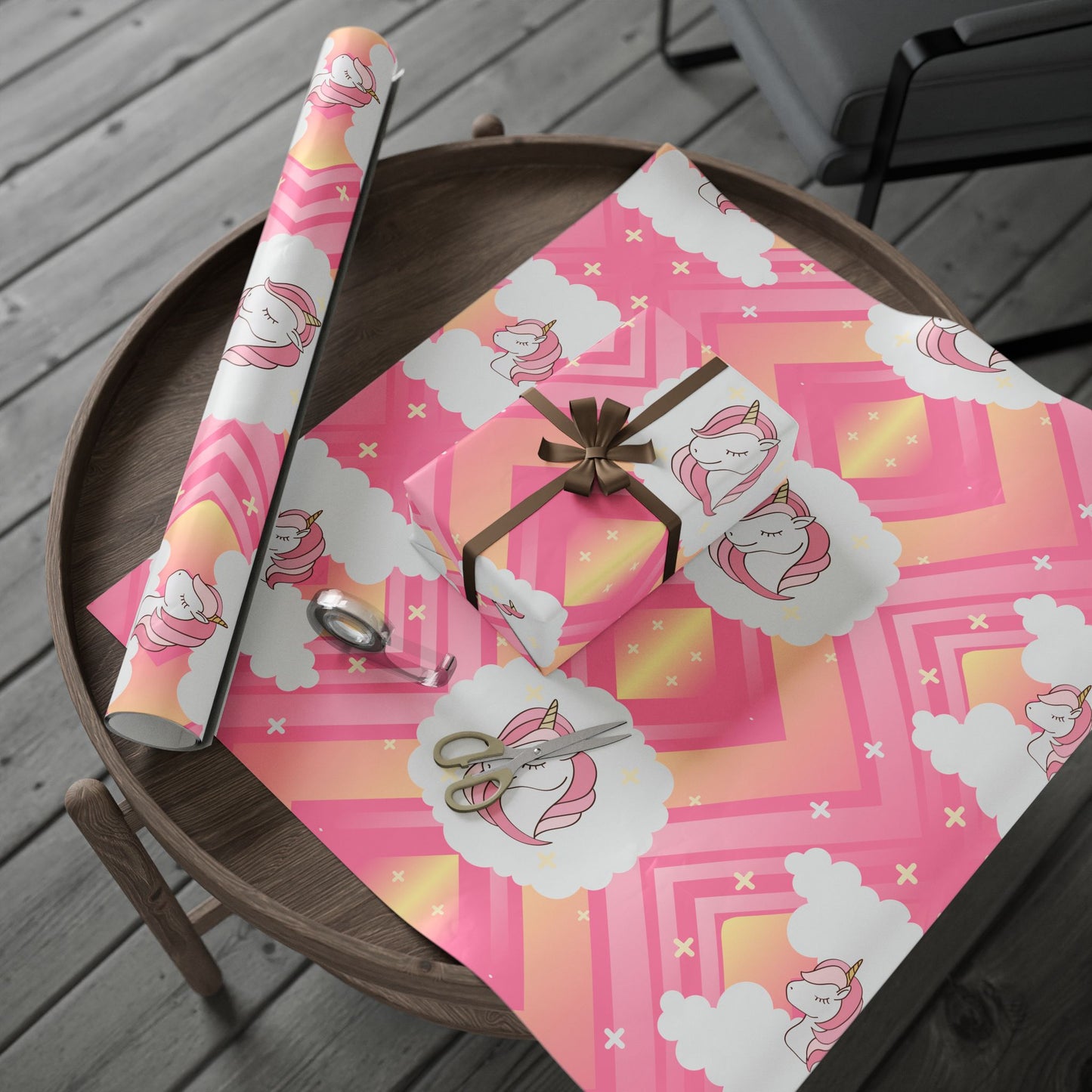 Pink Unicorn Wrapping Paper | Magical Gift Wrap for Birthdays & Celebrations