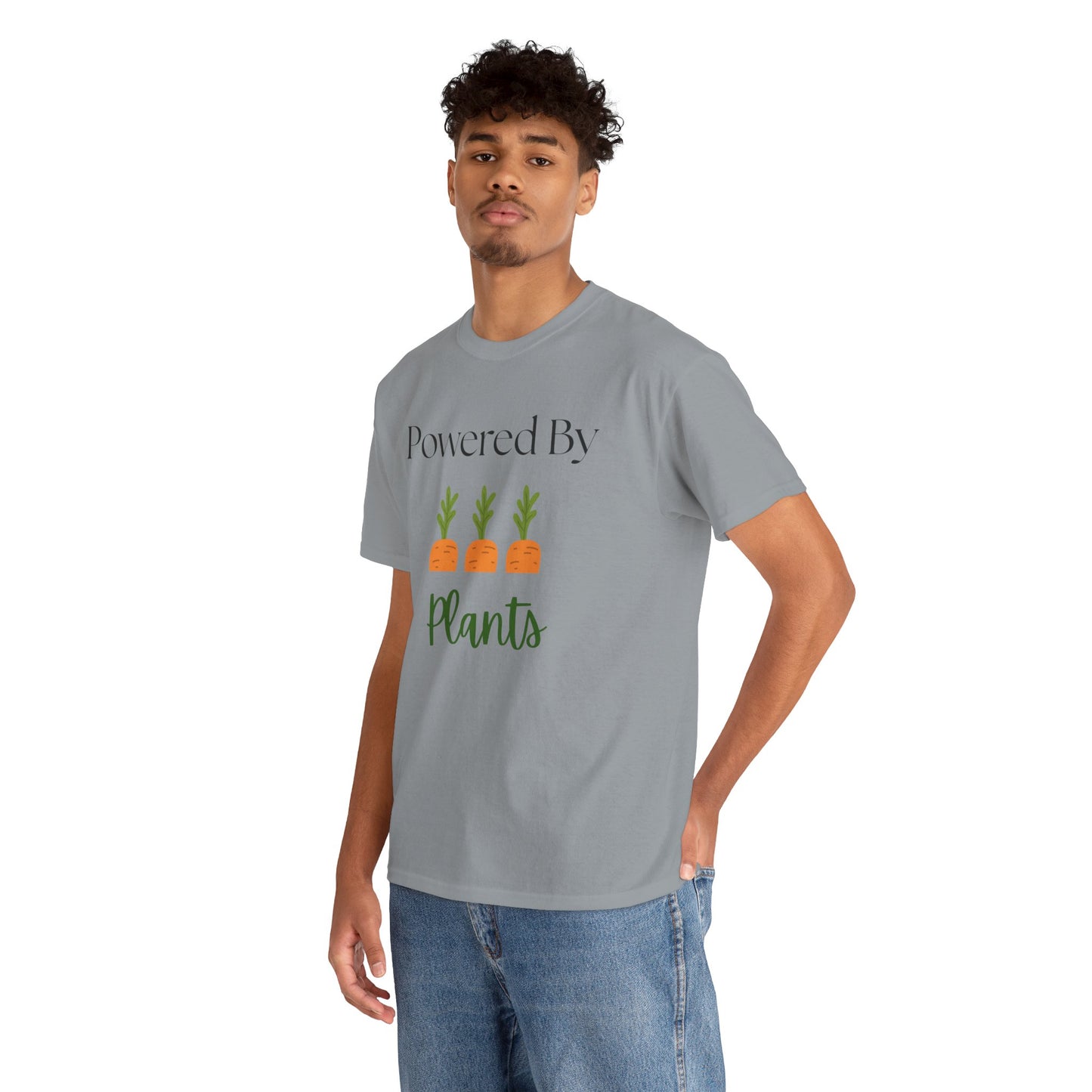 Powered By Plants Unisex Tee - Perfect for Vegans, Eco-Friendly Gifts, Organic Enthusiasts, Gardener, Everyday Wear