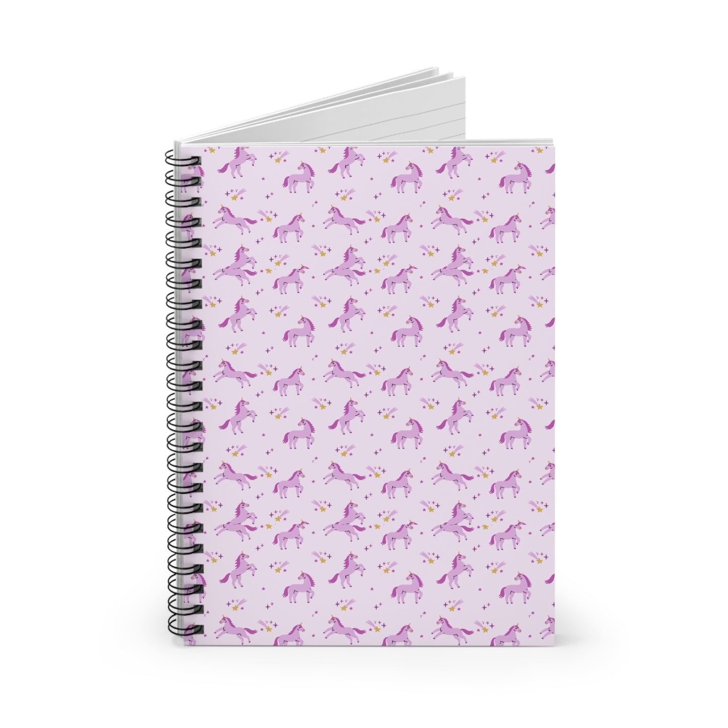 Purple Unicorn Spiral Notebook – Cute Pastel Journal for Kids, Teens & Unicorn Lovers