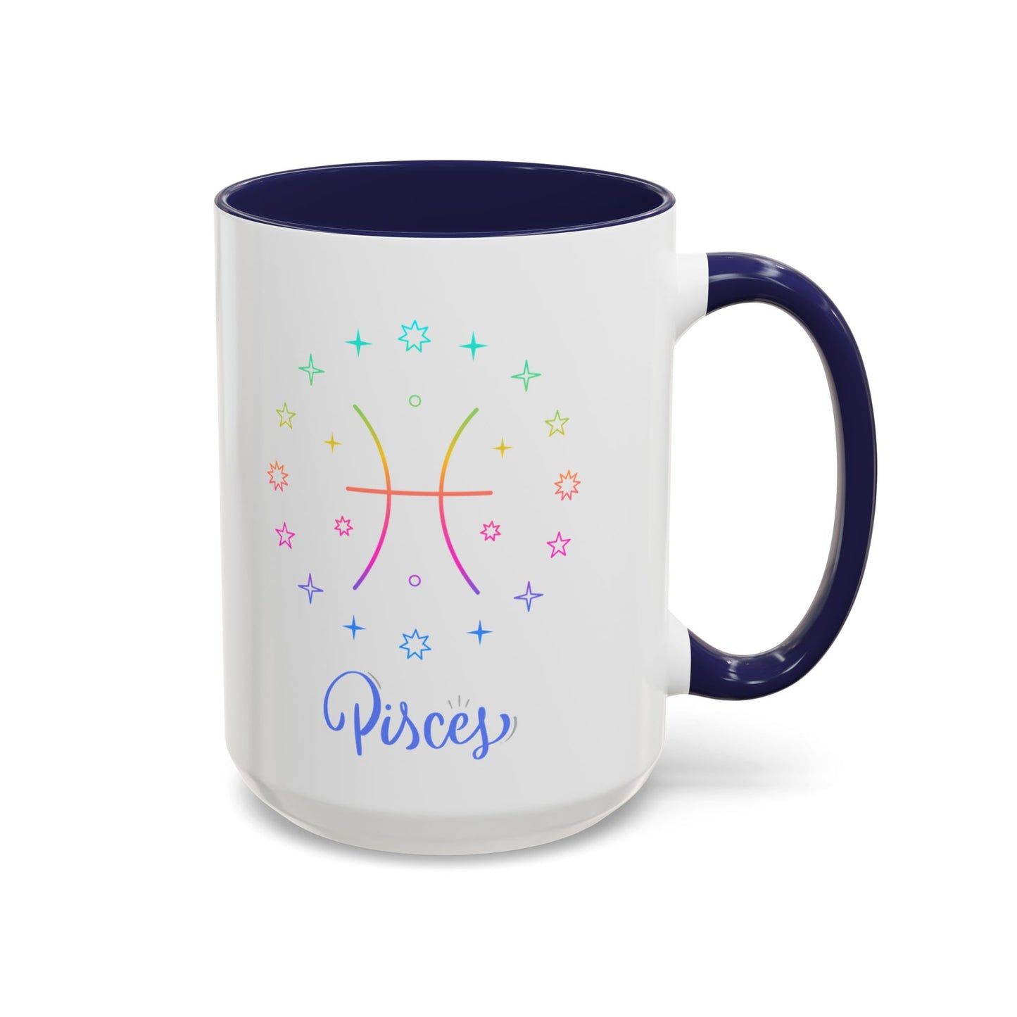 Colorful Pisces Coffee Mug, Astrology Gift, Fun Mug for Tea Lovers, Zodiac, Unique Birthday Present