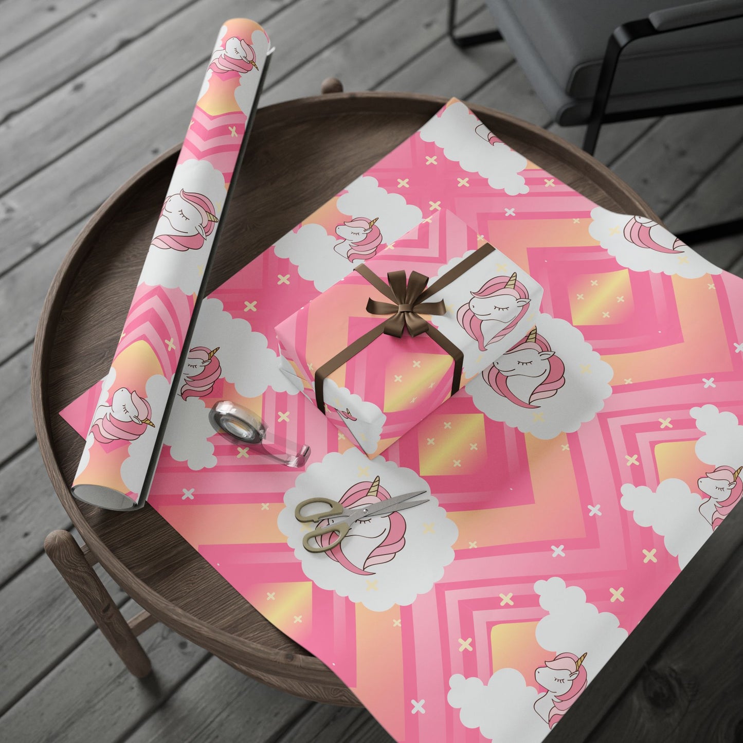 Pink Unicorn Wrapping Paper | Magical Gift Wrap for Birthdays & Celebrations