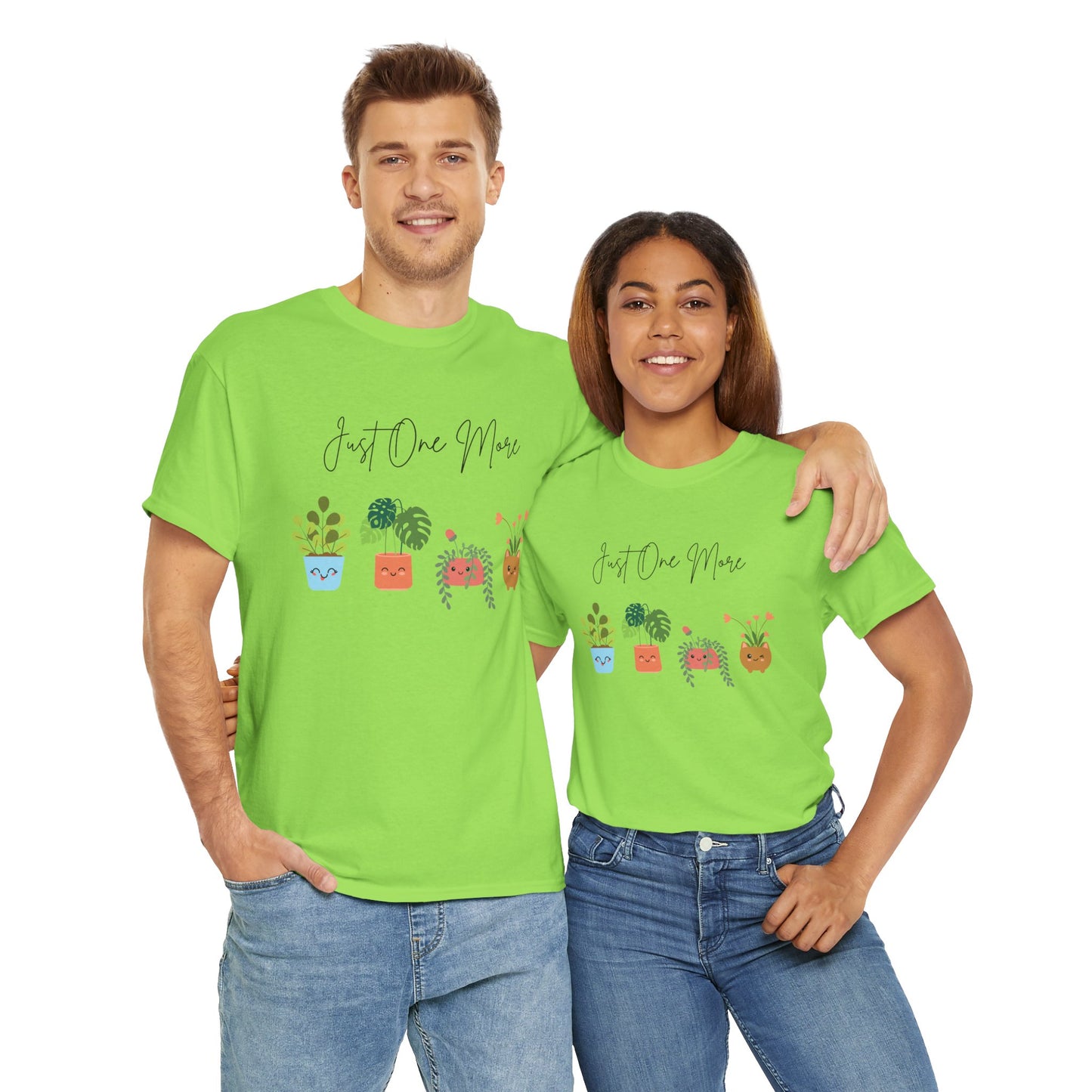 Plant Lover T-Shirt, Just One More Plant Tee, Cute Gardening Gift, Eco-Friendly Apparel, Unisex Cotton Tee, Plant Mom Merch
