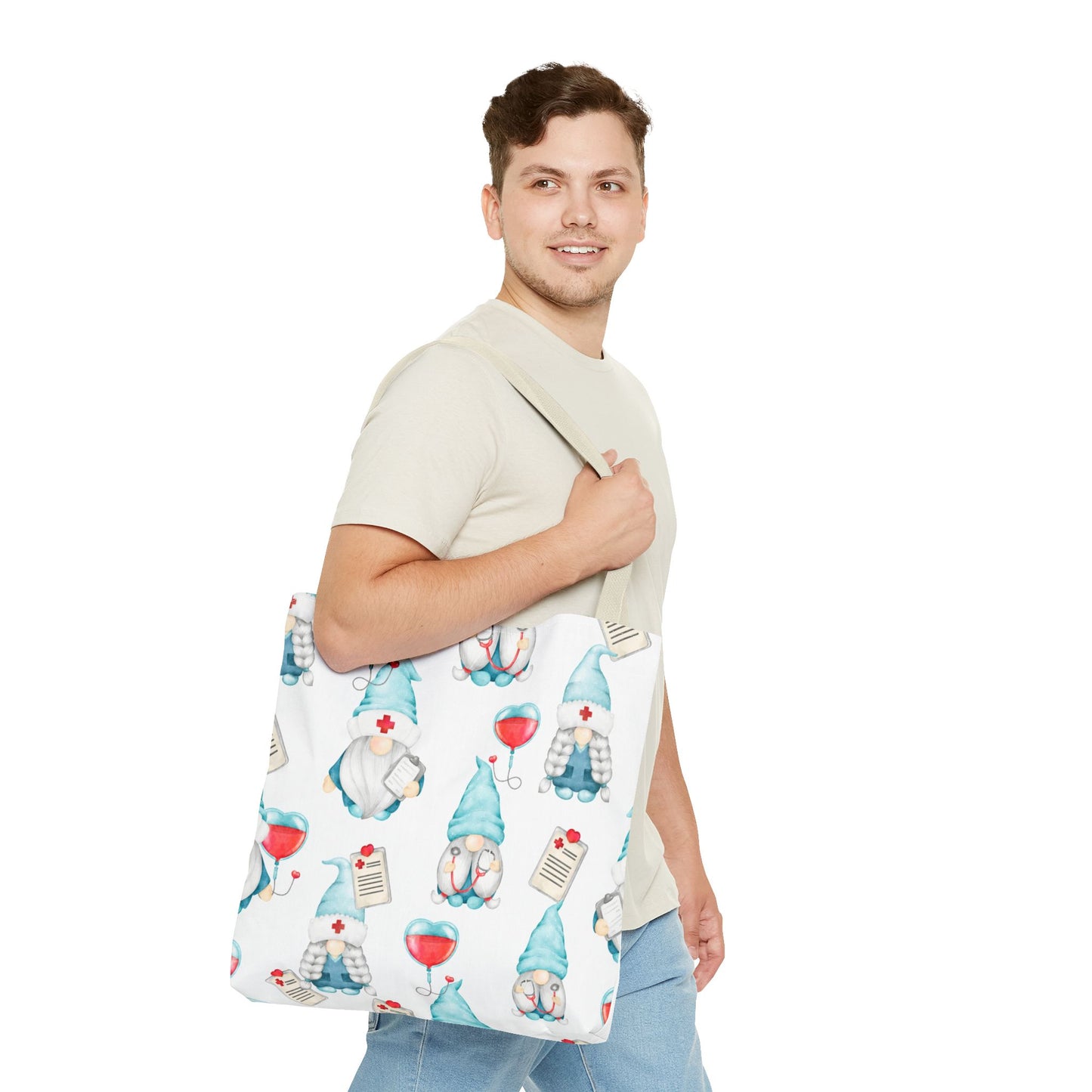 Medical Gnome Tote Bag – Cute Nurse Gift, Doctor Appreciation, Hospital Worker Tote, Healthcare Accessory