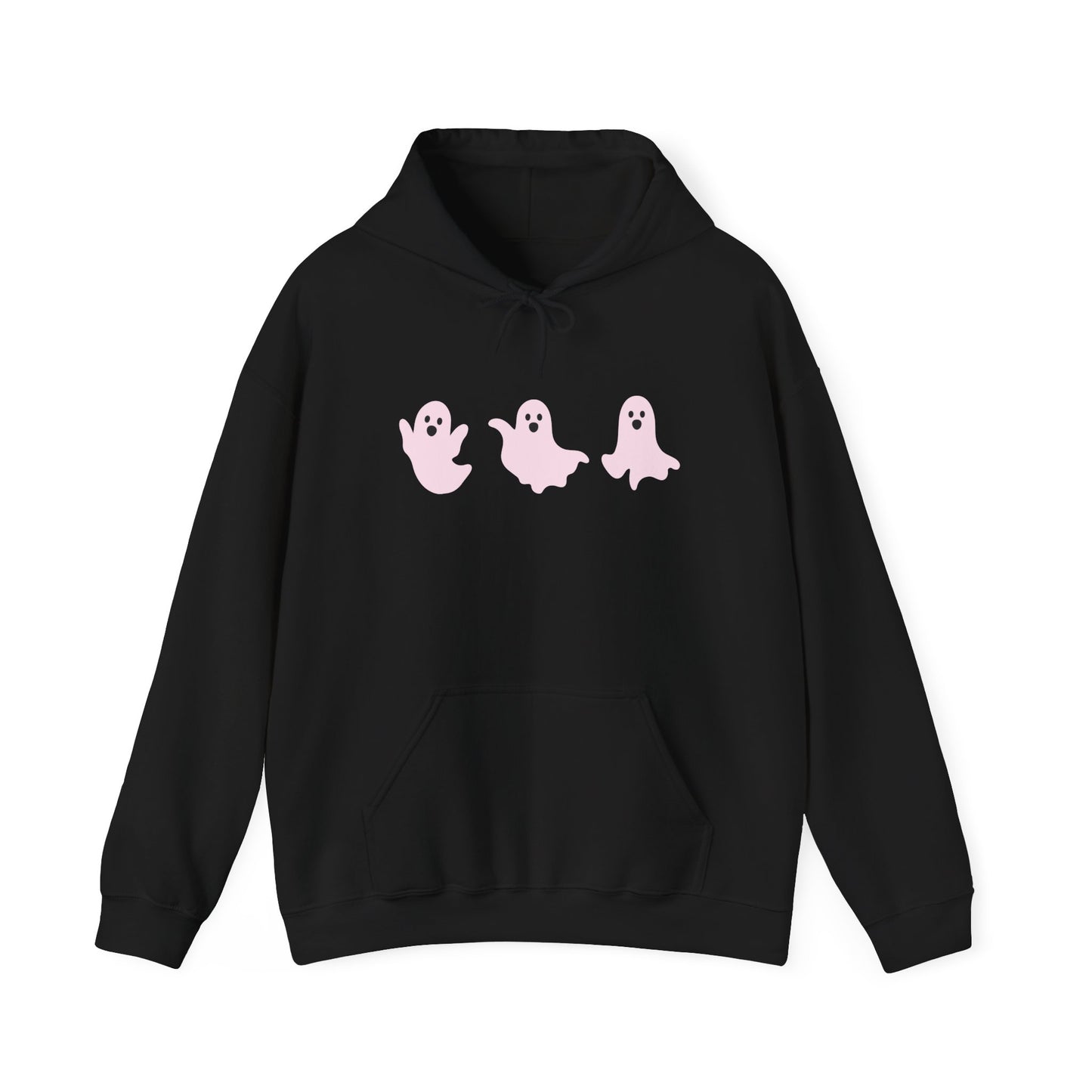 Cute Pink Ghosts Unisex Sweatshirt, Halloween Hoodie, Cozy Fall Apparel, Spooky Gift for Friends, Trendy Casual Wear