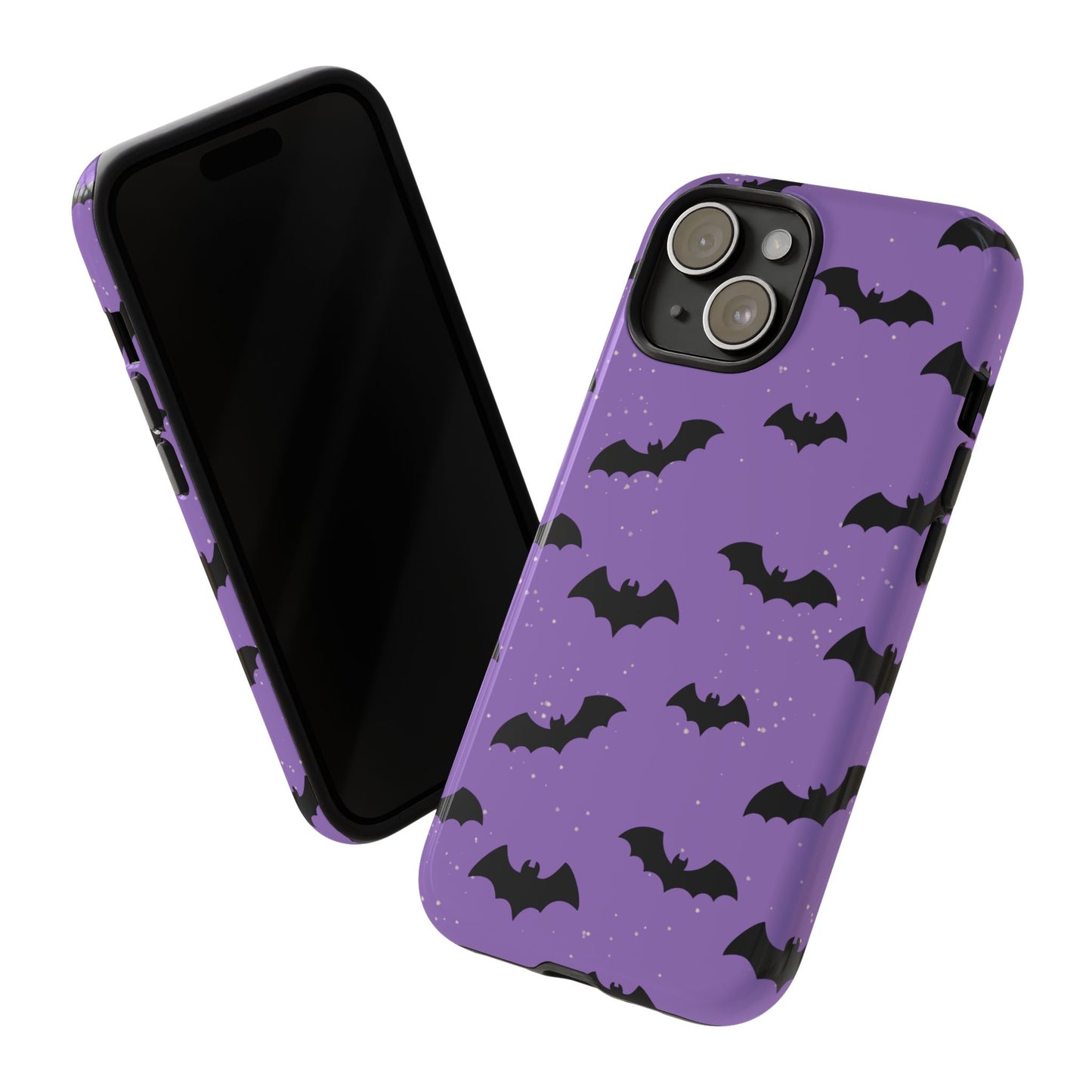 Halloween Bat Phone Case, Cute Purple Bat Phone Cover, Tough Cell Phone Case, Gothic Design, Spooky Gift, Fall Decor
