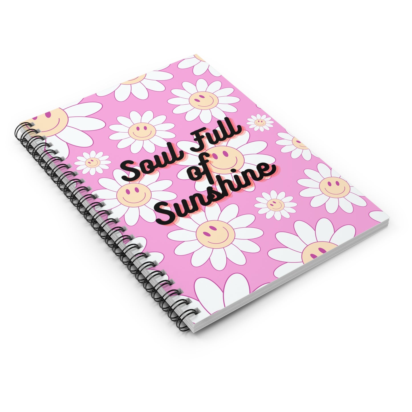 Soul Full of Sunshine Spiral Floral Notebook - Cheerful Floral Journal, Daily Notetaking, School Supplies, Gift for Students and [...]
