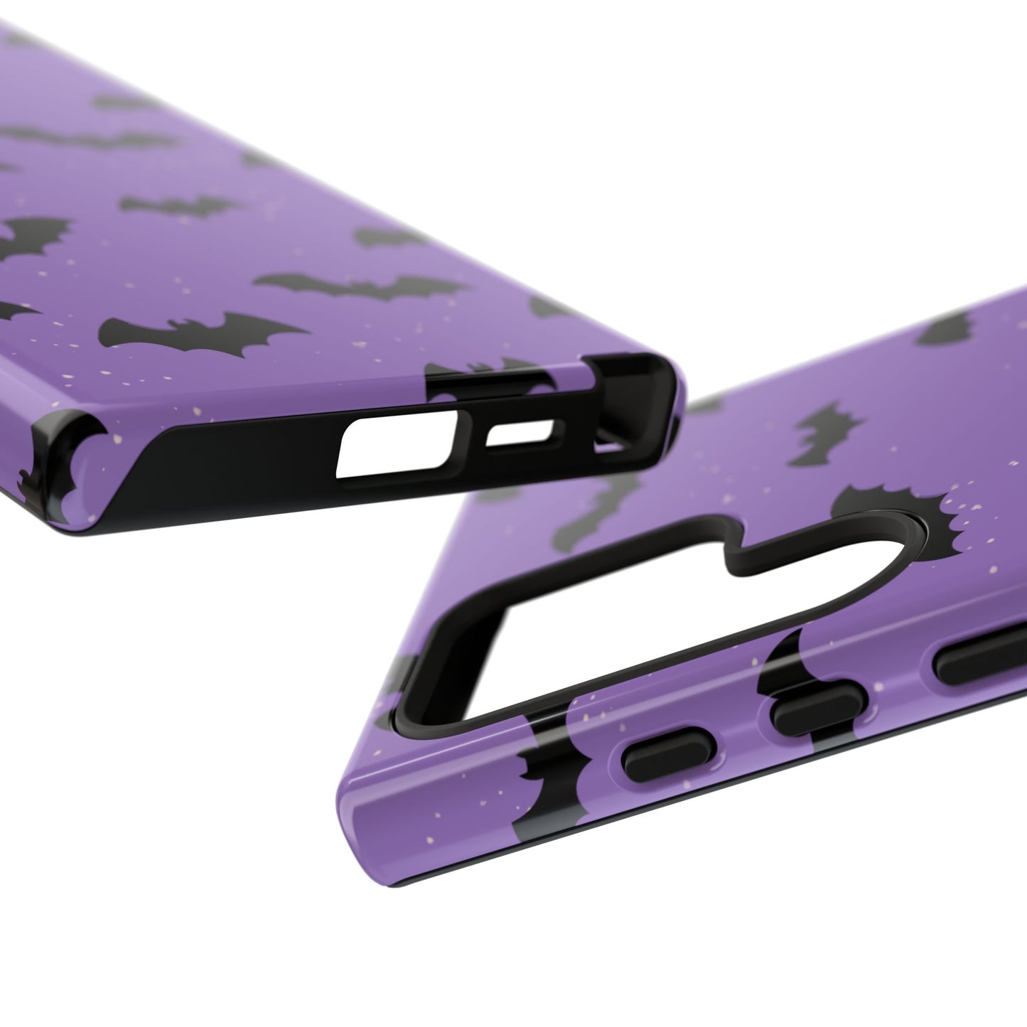Halloween Bat Phone Case, Cute Purple Bat Phone Cover, Tough Cell Phone Case, Gothic Design, Spooky Gift, Fall Decor