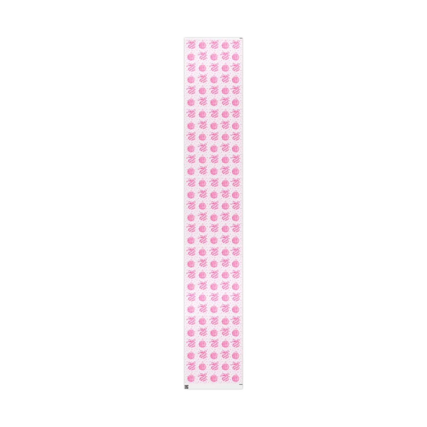 Pink Holiday Ornaments Gift Wrap – Cute Christmas Wrapping Paper