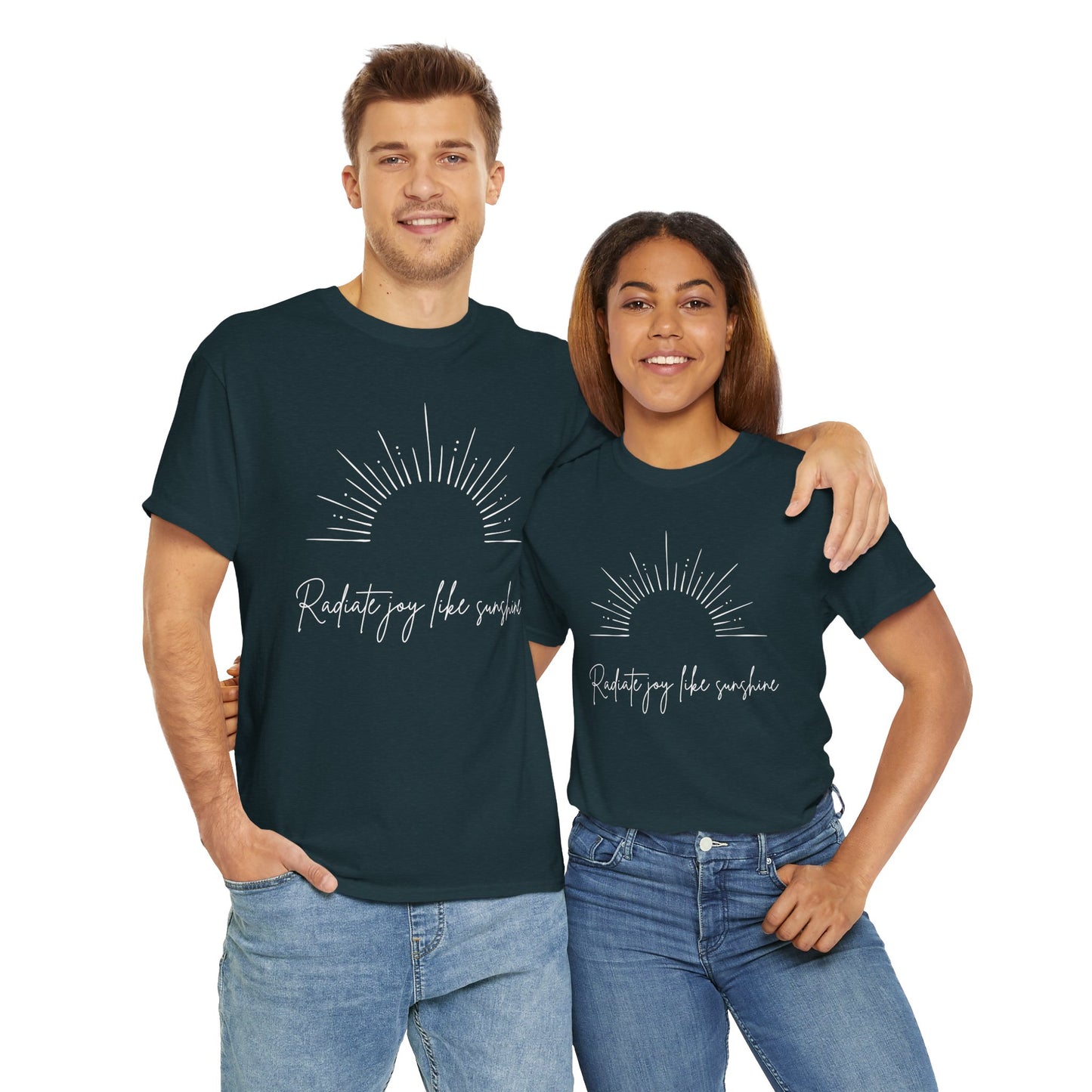 Radiate Joy Unisex Heavy Cotton Tee - Comfortable Casual Wear, Ideal for Gifting, Everyday Use, Perfect for Outdoor Activities, [...]
