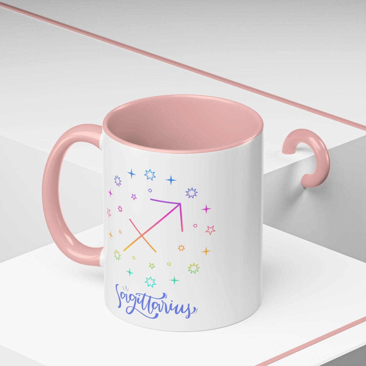 Colorful Sagittarius Coffee Mug, Zodiac Mug, Astrology Gift, Personalized Coffee Cup, Horoscope Mug, Unique Coffee Lover Gift