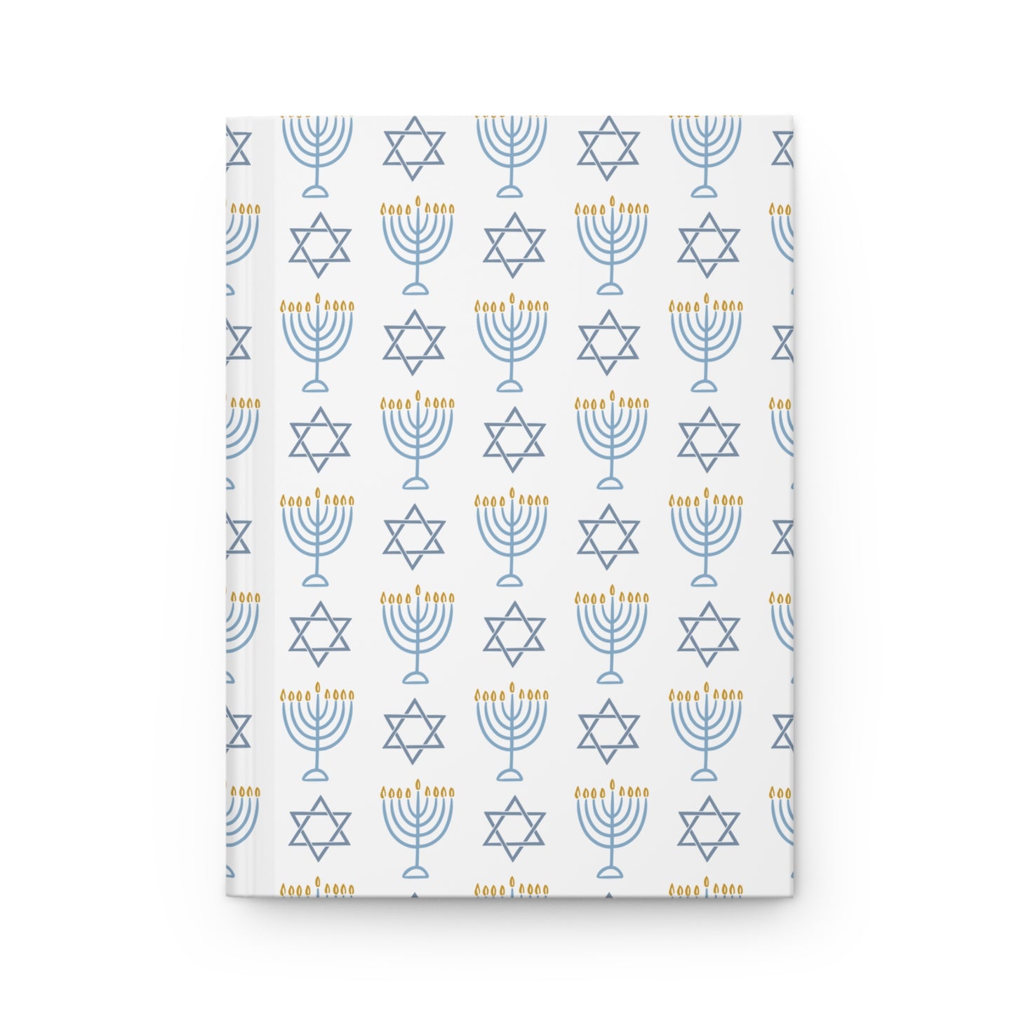 Hanukkah Hardcover Journal | Matte Finish | Jewish Gift Idea | Holiday Notebook | Celebration Journal | Menorah Design