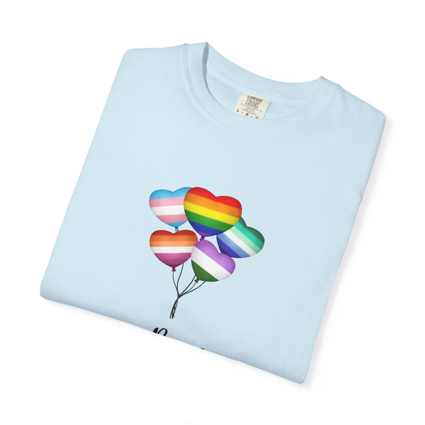 Comfort Colors Be Kind Balloon T-Shirt, Unisex Rainbow Shirt, Positive Vibes Tee, LGBTQ+ Pride Gift, Everyday Casual Wear