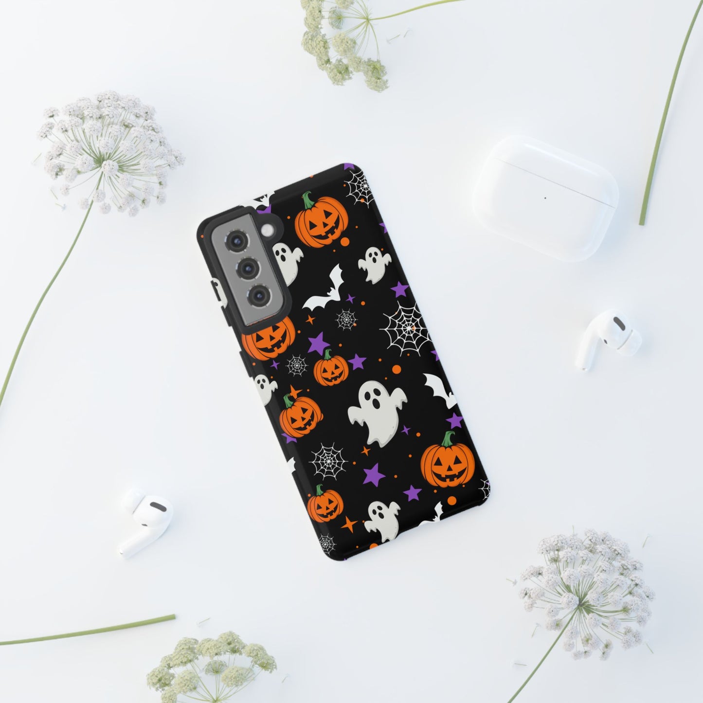 Halloween Phone Case: Spooky Ghosts, Pumpkins & Bats, Trick or Treat, Fall Decor, Halloween Night, October Celebrations