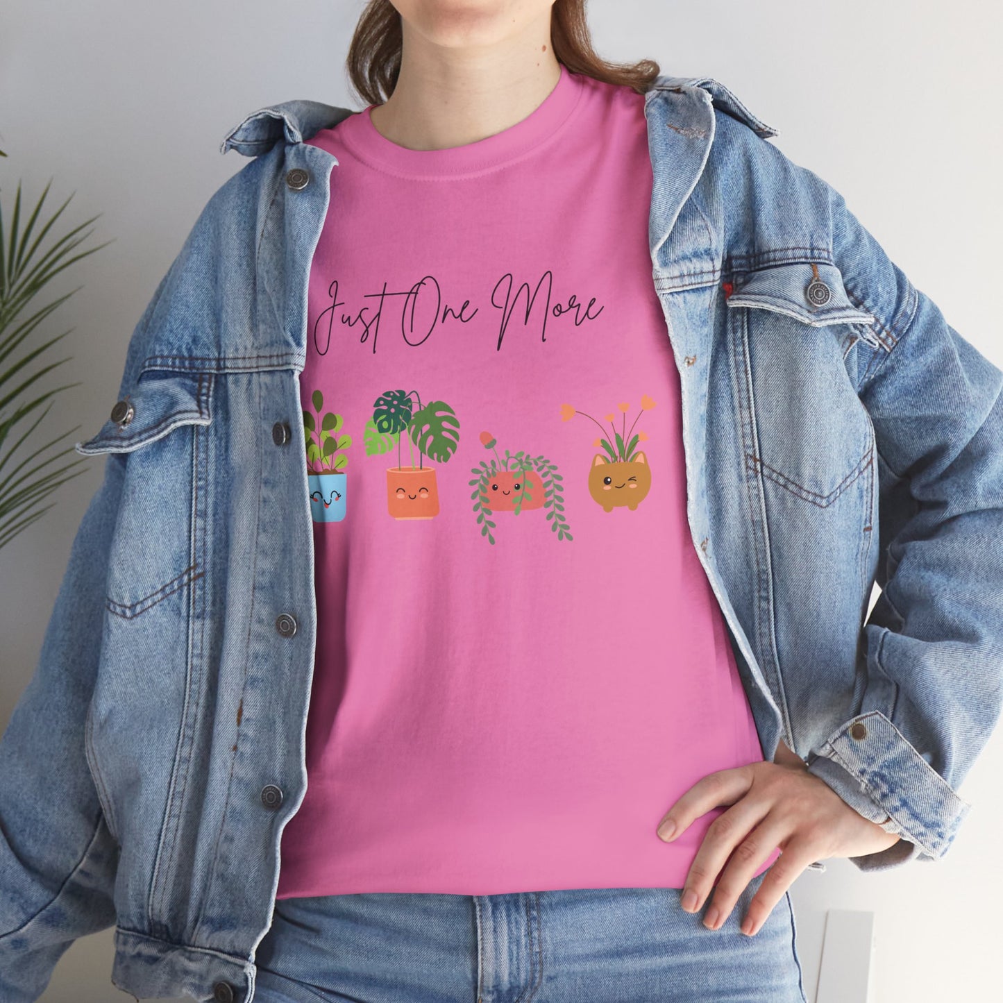 Plant Lover T-Shirt, Just One More Plant Tee, Cute Gardening Gift, Eco-Friendly Apparel, Unisex Cotton Tee, Plant Mom Merch
