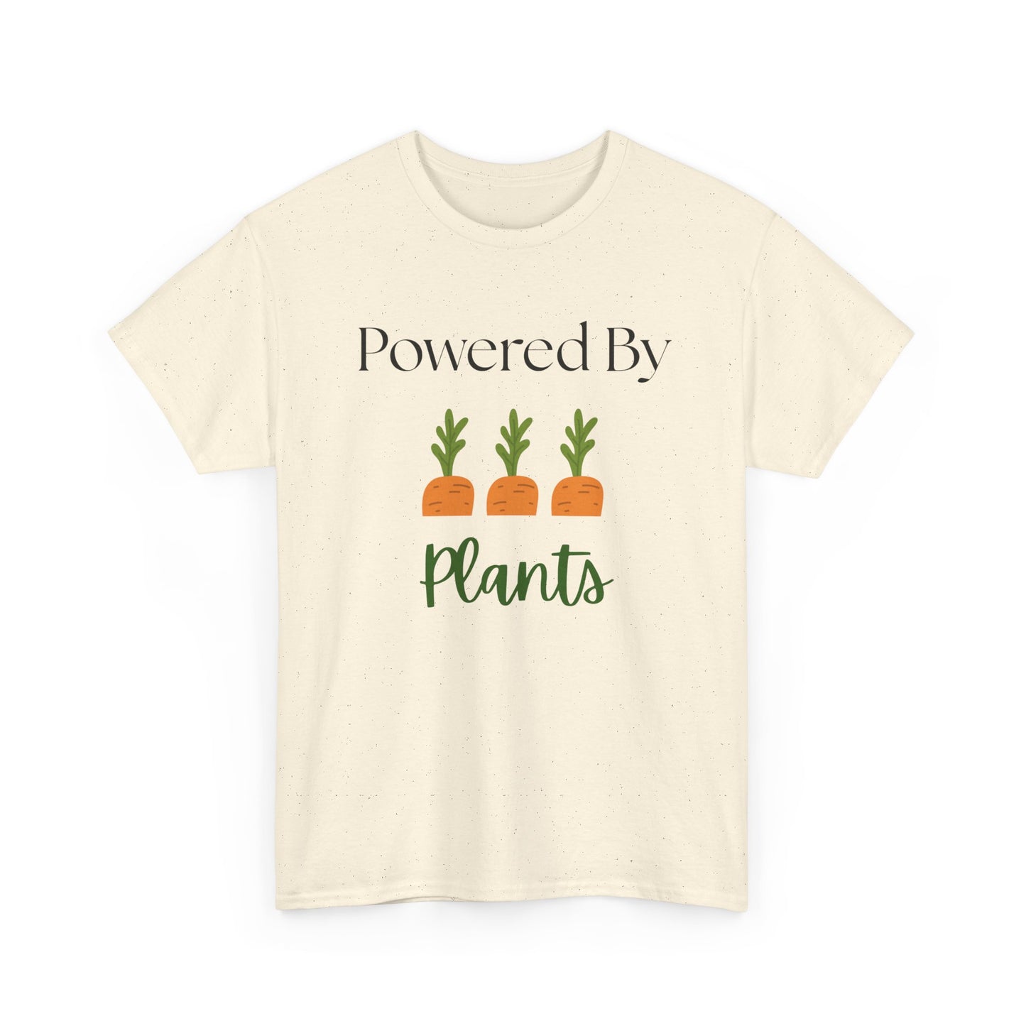 Powered By Plants Unisex Tee - Perfect for Vegans, Eco-Friendly Gifts, Organic Enthusiasts, Gardener, Everyday Wear