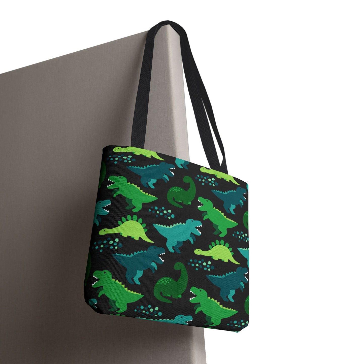 Playful Green Dinosaur Tote Bag – Fun Everyday Carryall