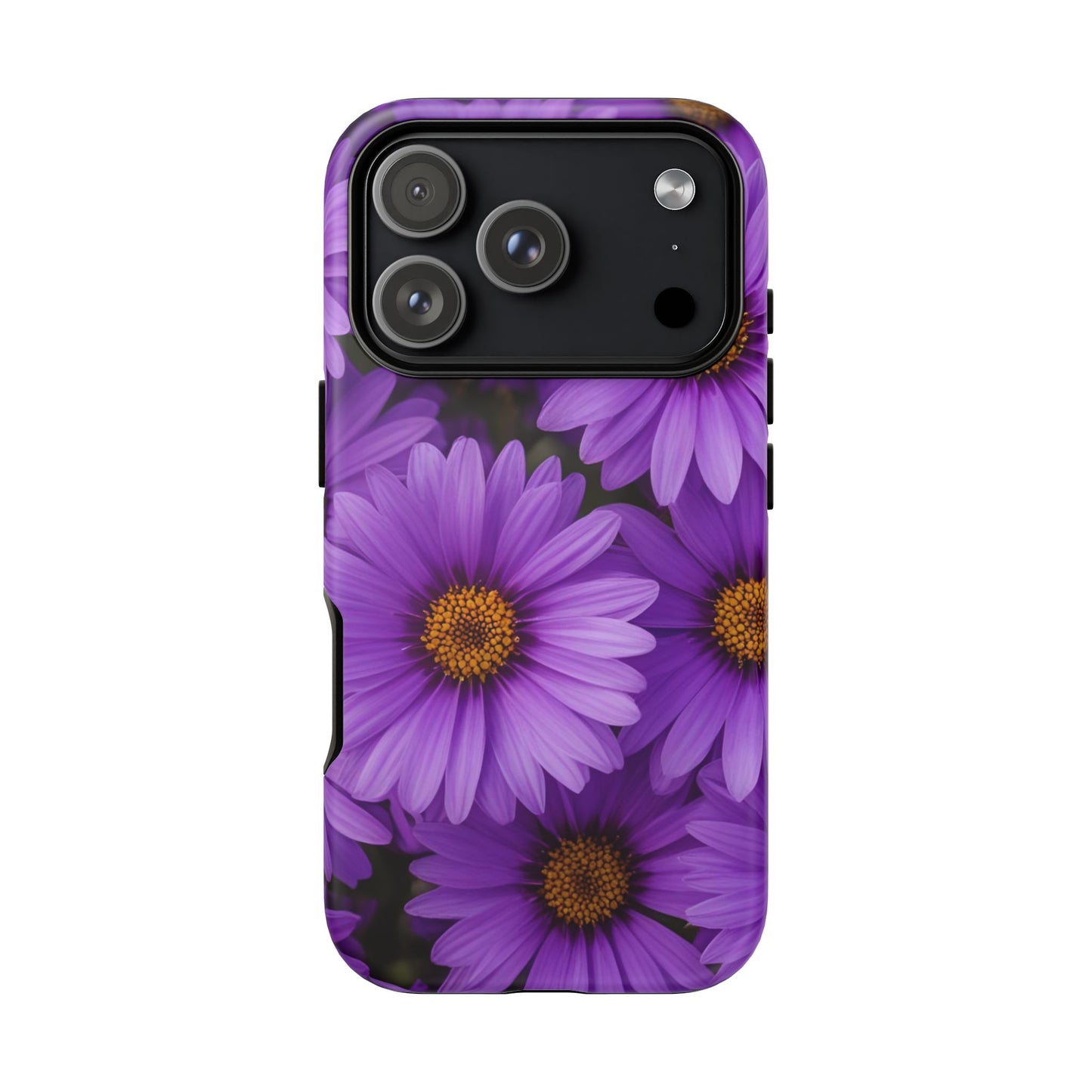 Purple Daisy Tough Case, Floral Phone Case, Durable Mobile Cover, Gift for Her, Everyday Use, Spring Accessories