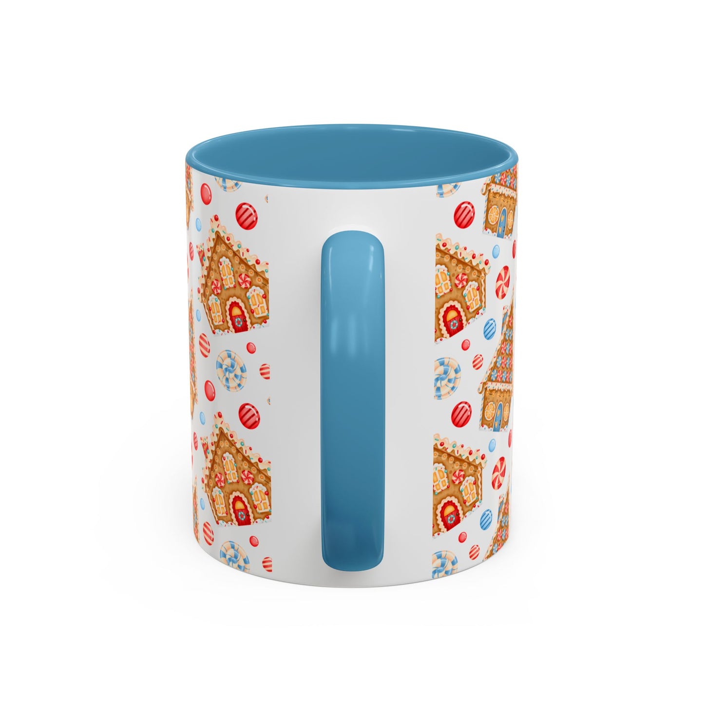 Gingerbread House Ceramic Mug – Festive Christmas Coffee Cup (11oz & 15oz, Multiple Colors)