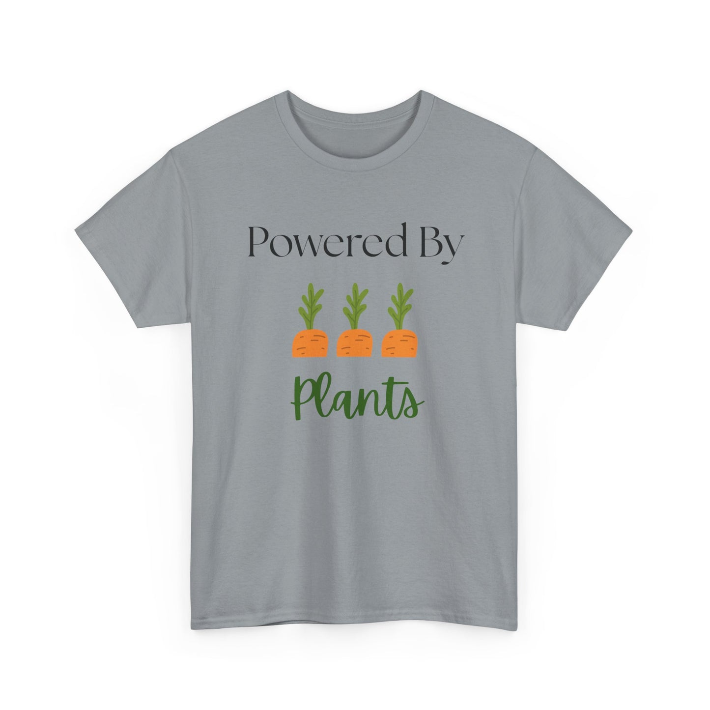 Powered By Plants Unisex Tee - Perfect for Vegans, Eco-Friendly Gifts, Organic Enthusiasts, Gardener, Everyday Wear