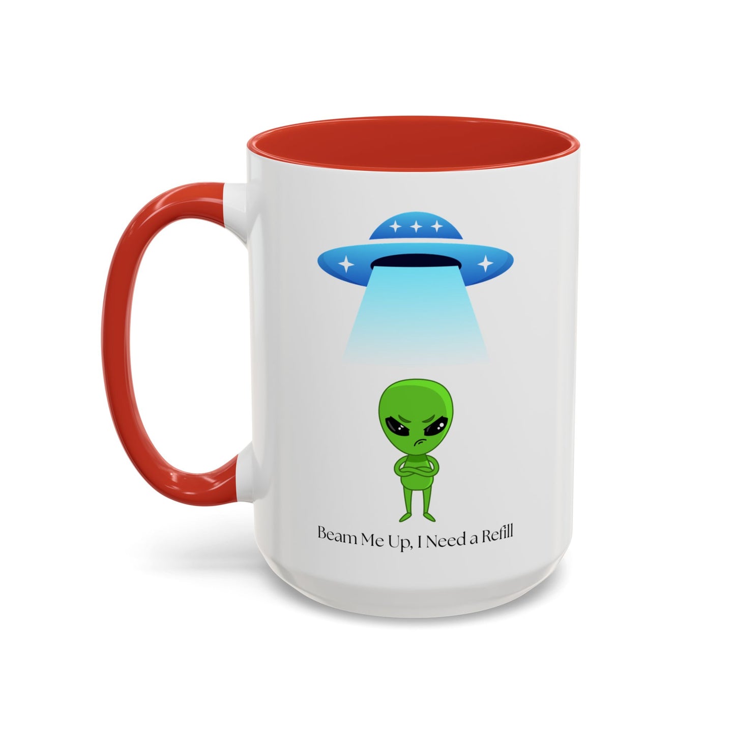 Alien Mug - Beam Me Up, Perfect for Sci-Fi Lovers, Cute Gift for Birthdays, Friends, or Just Your Daily Coffee Fix