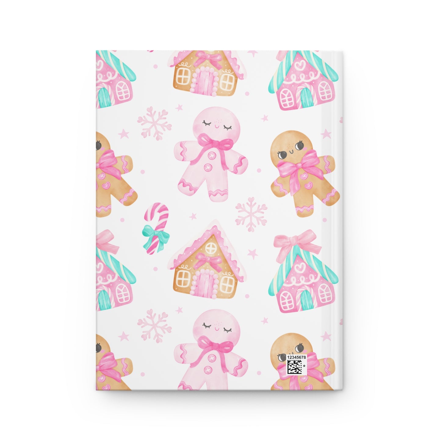 Pink Gingerbread Dream Journal - Cute Holiday Notebook, Christmas Gift, Personal Diary, Seasonal Writing, Festive Planner