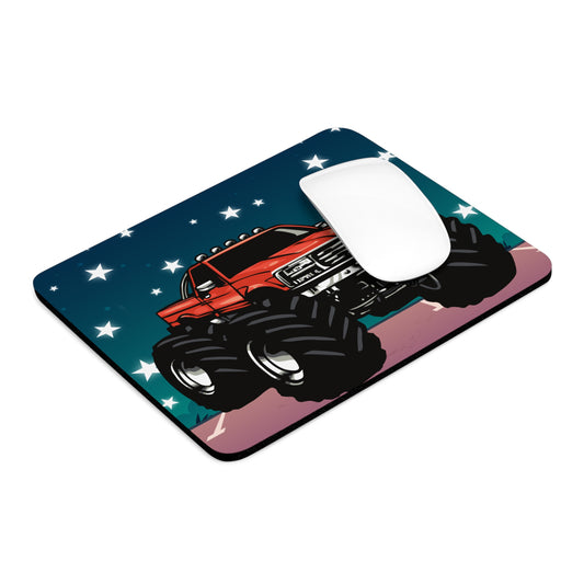 Monster Truck Mouse Pad, Unique Gift for Gamers, Desk Accessories, Boys Room Decor, Birthday Present