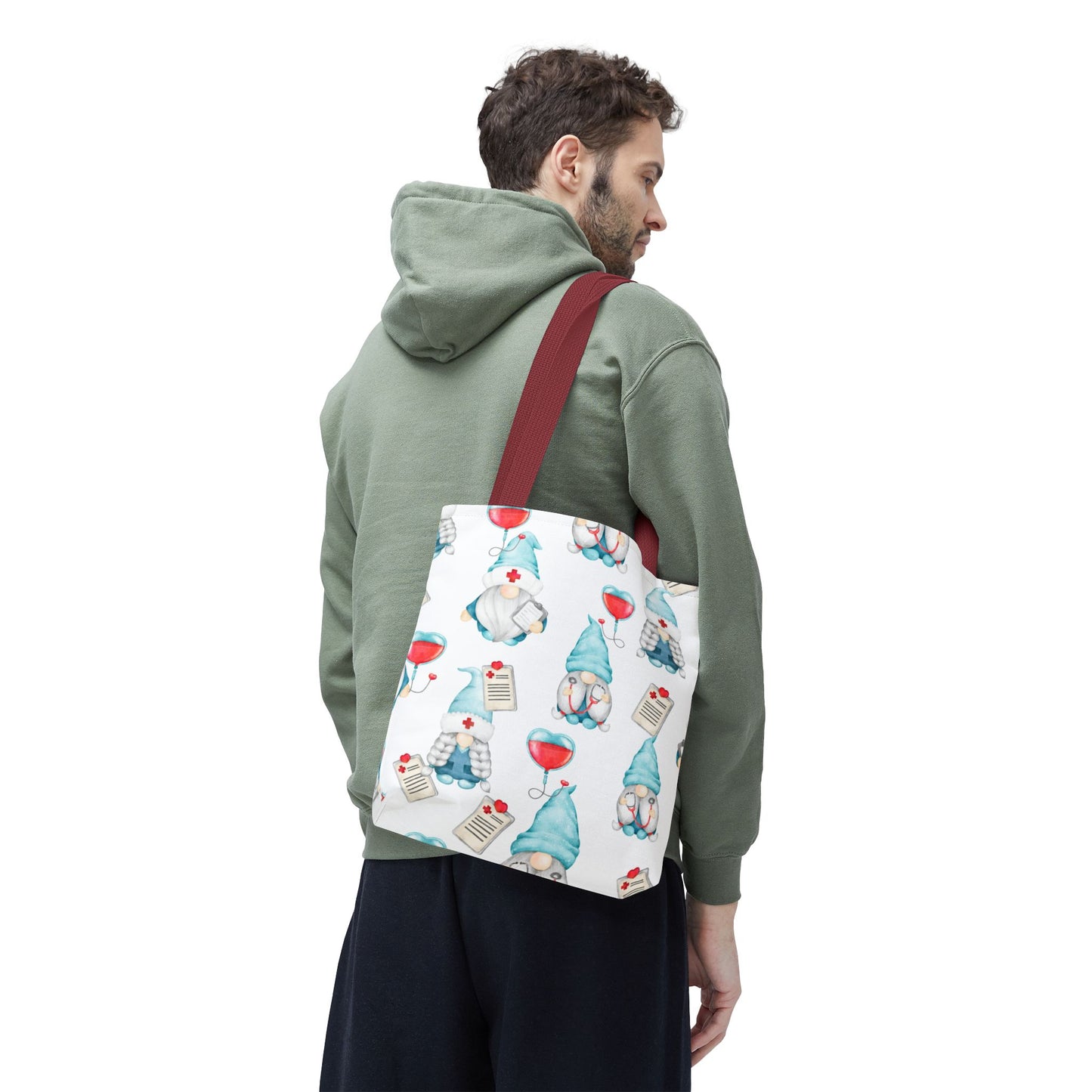 Medical Gnome Tote Bag – Cute Nurse Gift, Doctor Appreciation, Hospital Worker Tote, Healthcare Accessory