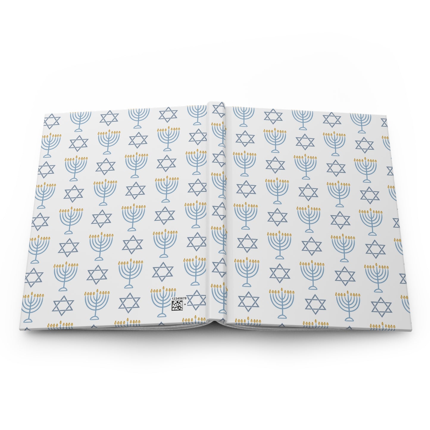 Hanukkah Hardcover Journal | Matte Finish | Jewish Gift Idea | Holiday Notebook | Celebration Journal | Menorah Design