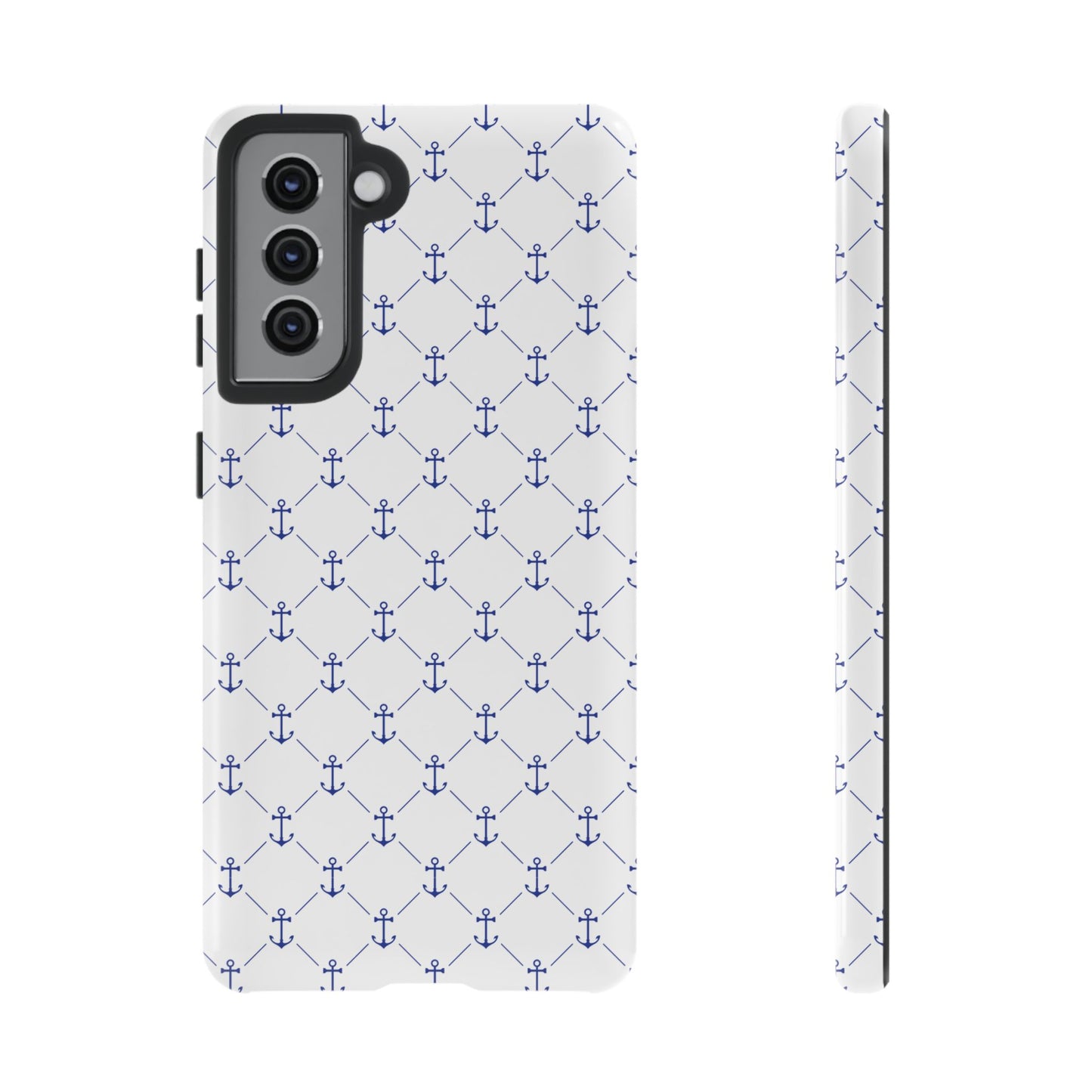Blue Anchor Phone Case: Nautical Design for Maritime Lovers, Gifts for Sailors, Beach Lovers' Accessories, Great for Summer