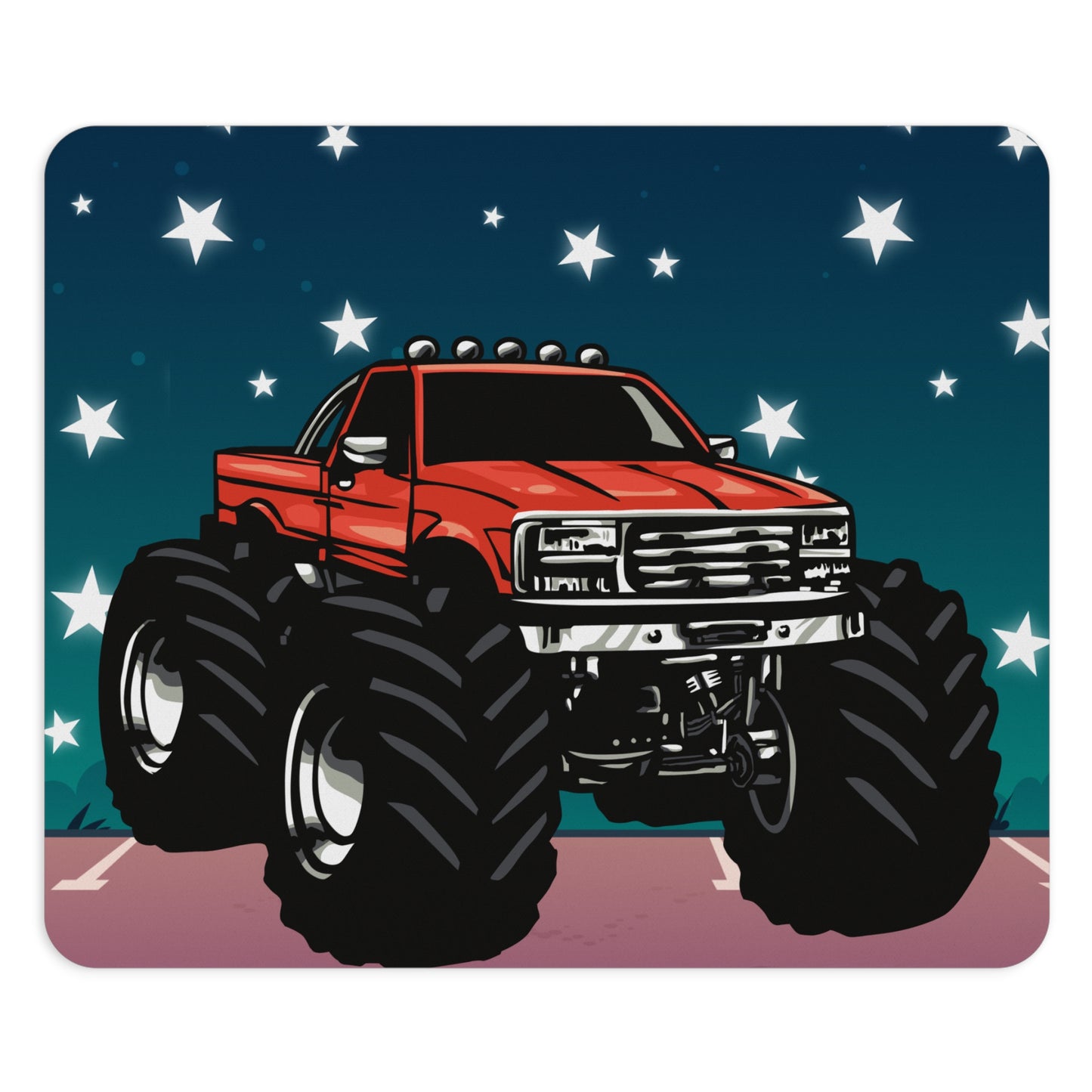 Monster Truck Mouse Pad, Unique Gift for Gamers, Desk Accessories, Boys Room Decor, Birthday Present