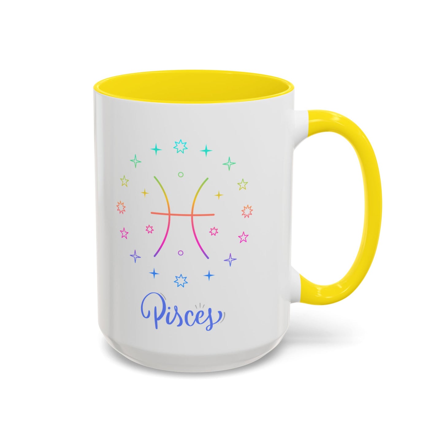 Colorful Pisces Coffee Mug, Astrology Gift, Fun Mug for Tea Lovers, Zodiac, Unique Birthday Present
