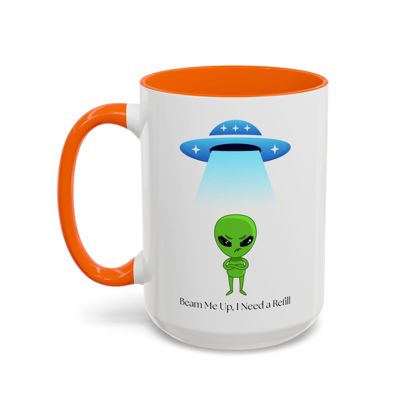Alien Mug - Beam Me Up, Perfect for Sci-Fi Lovers, Cute Gift for Birthdays, Friends, or Just Your Daily Coffee Fix