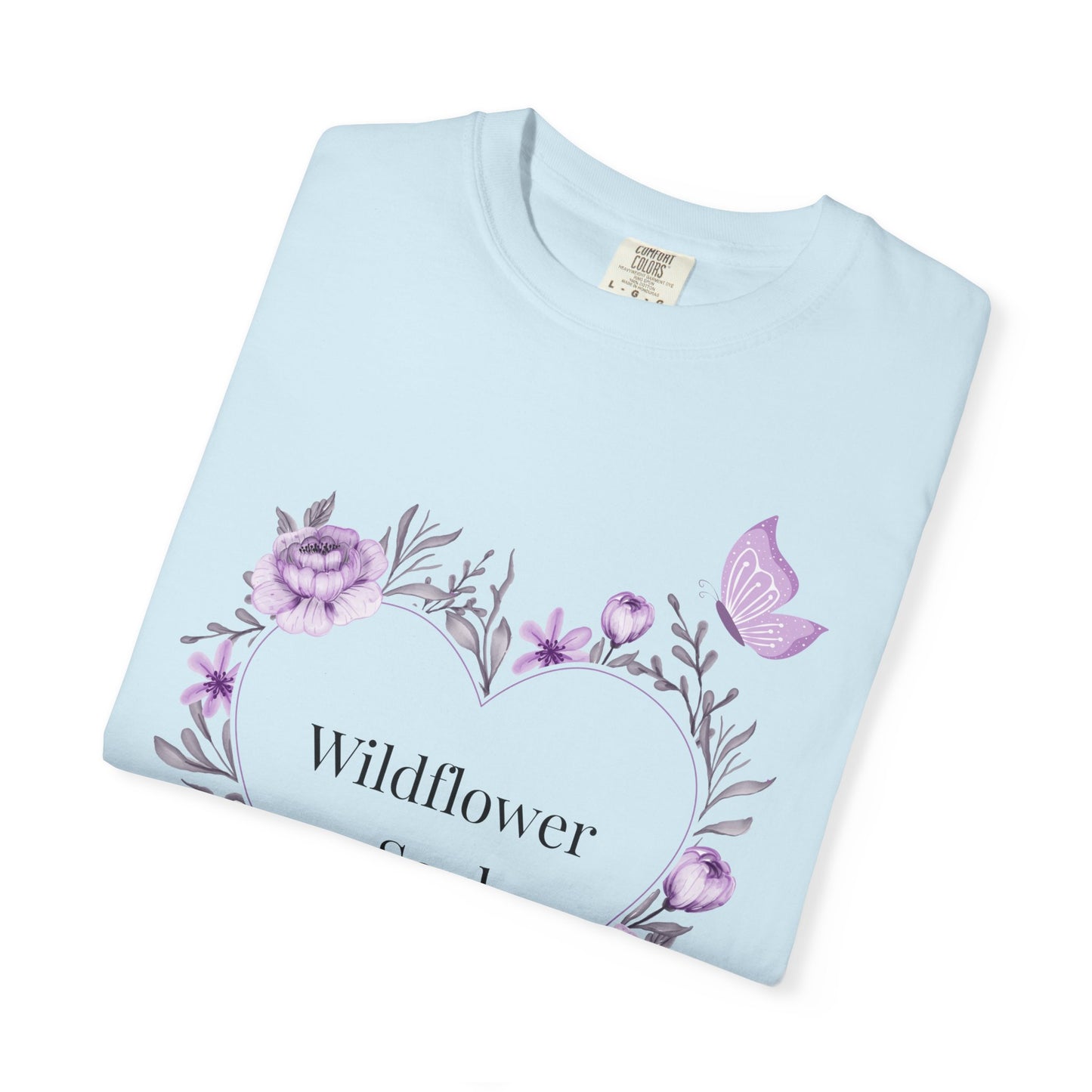 Wildflower Soul T-Shirt - Floral Heart Tee, Botanical Style Shirt, Gift for Nature Lovers, Casual Wear