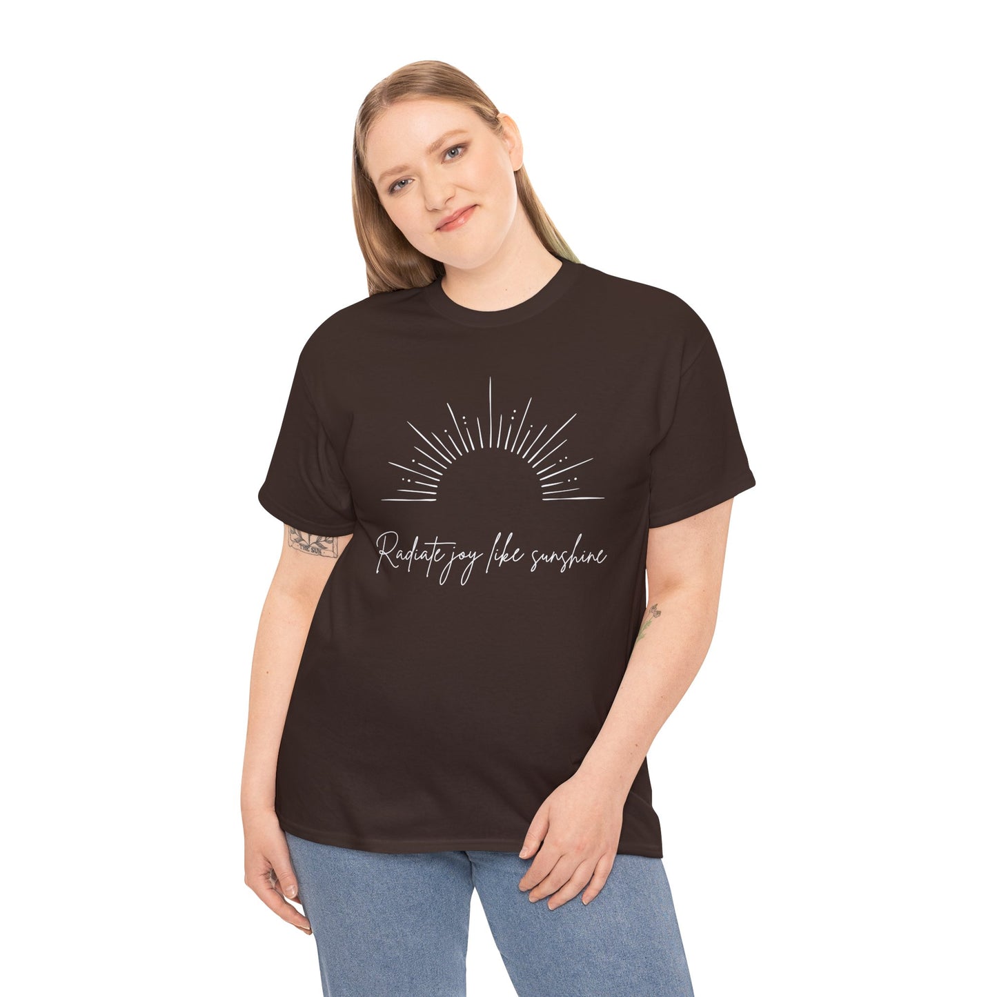 Radiate Joy Unisex Heavy Cotton Tee - Comfortable Casual Wear, Ideal for Gifting, Everyday Use, Perfect for Outdoor Activities, [...]