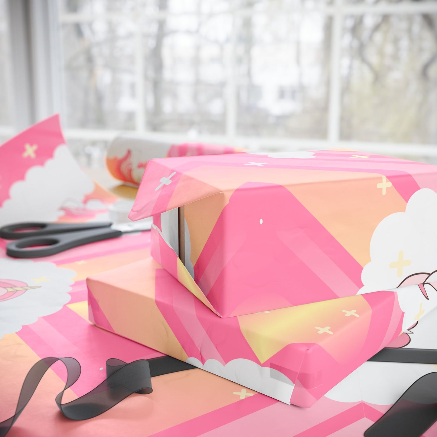 Pink Unicorn Wrapping Paper | Magical Gift Wrap for Birthdays & Celebrations