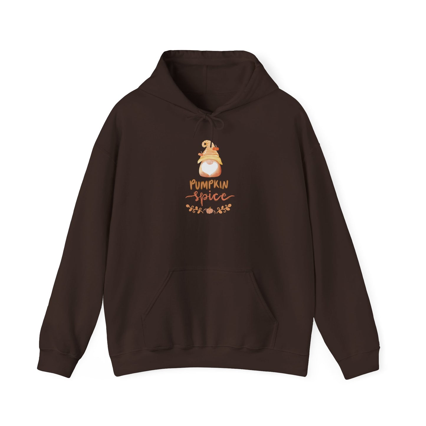 Pumpkin Spice Hoodie with Fall Gnome, Cozy Autumn Unisex Sweatshirt, Thanksgiving Hoodie, Cute Fall Gift Idea
