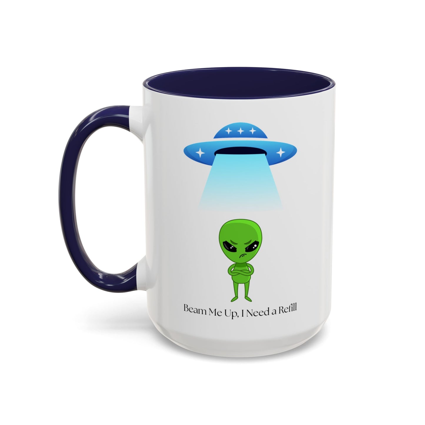 Alien Mug - Beam Me Up, Perfect for Sci-Fi Lovers, Cute Gift for Birthdays, Friends, or Just Your Daily Coffee Fix