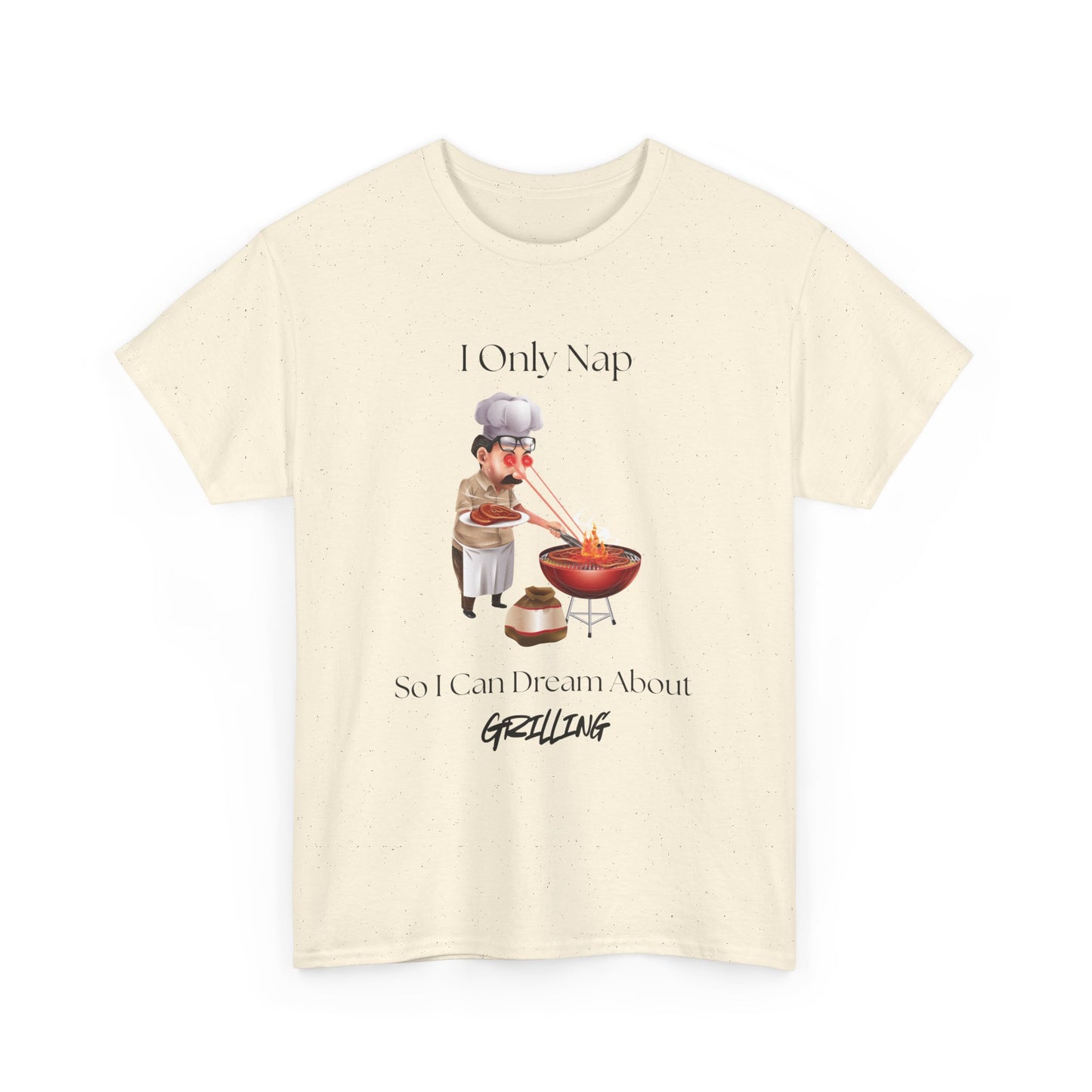 Chef Nap Unisex Heavy Cotton Tee | Funny Grilling T-Shirt, Gift for Foodies, Father's Day Gift, BBQ Party Apparel