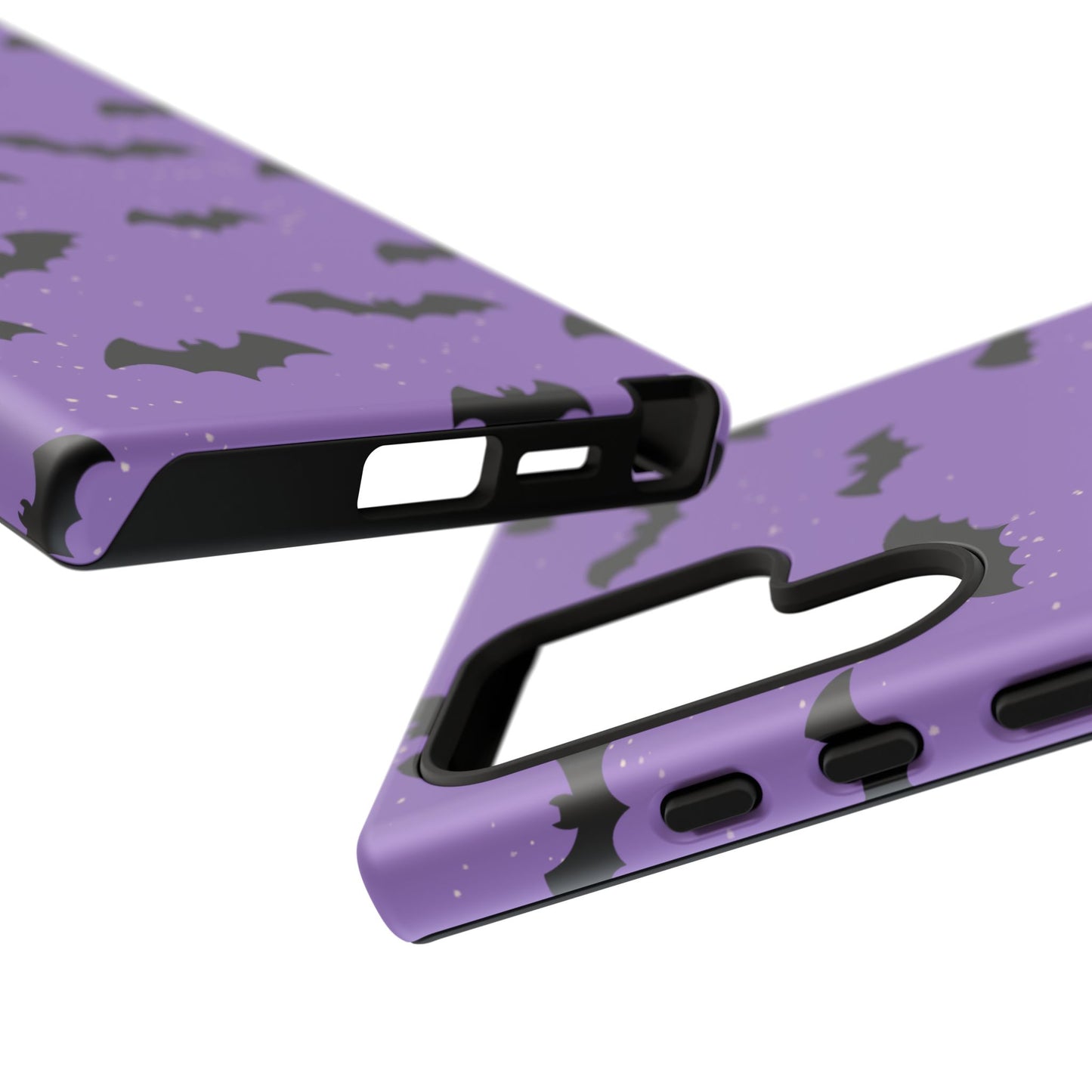 Halloween Bat Phone Case, Cute Purple Bat Phone Cover, Tough Cell Phone Case, Gothic Design, Spooky Gift, Fall Decor