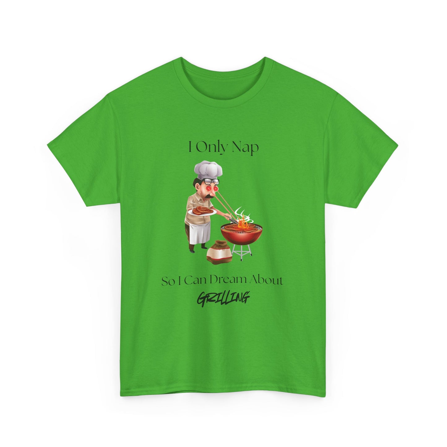 Chef Nap Unisex Heavy Cotton Tee | Funny Grilling T-Shirt, Gift for Foodies, Father's Day Gift, BBQ Party Apparel