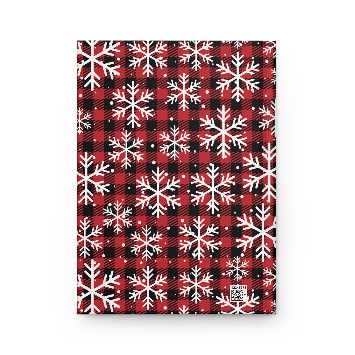 Buffalo Plaid Snowflake Hardcover Journal