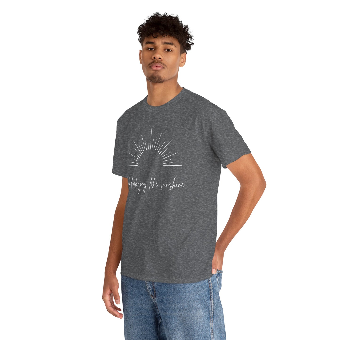 Radiate Joy Unisex Heavy Cotton Tee - Comfortable Casual Wear, Ideal for Gifting, Everyday Use, Perfect for Outdoor Activities, [...]