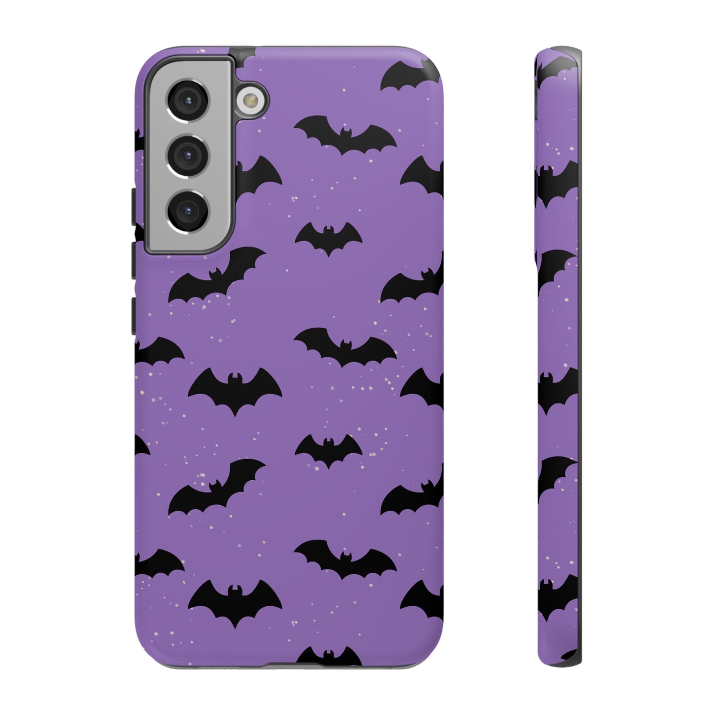 Halloween Bat Phone Case, Cute Purple Bat Phone Cover, Tough Cell Phone Case, Gothic Design, Spooky Gift, Fall Decor