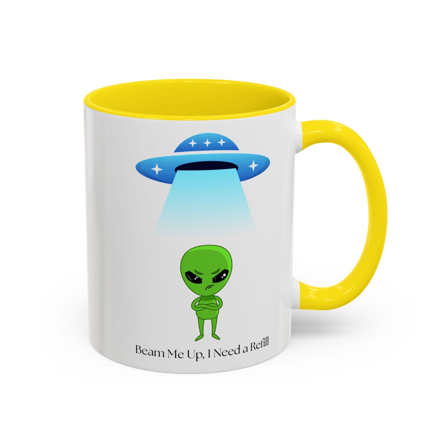 Alien Mug - Beam Me Up, Perfect for Sci-Fi Lovers, Cute Gift for Birthdays, Friends, or Just Your Daily Coffee Fix